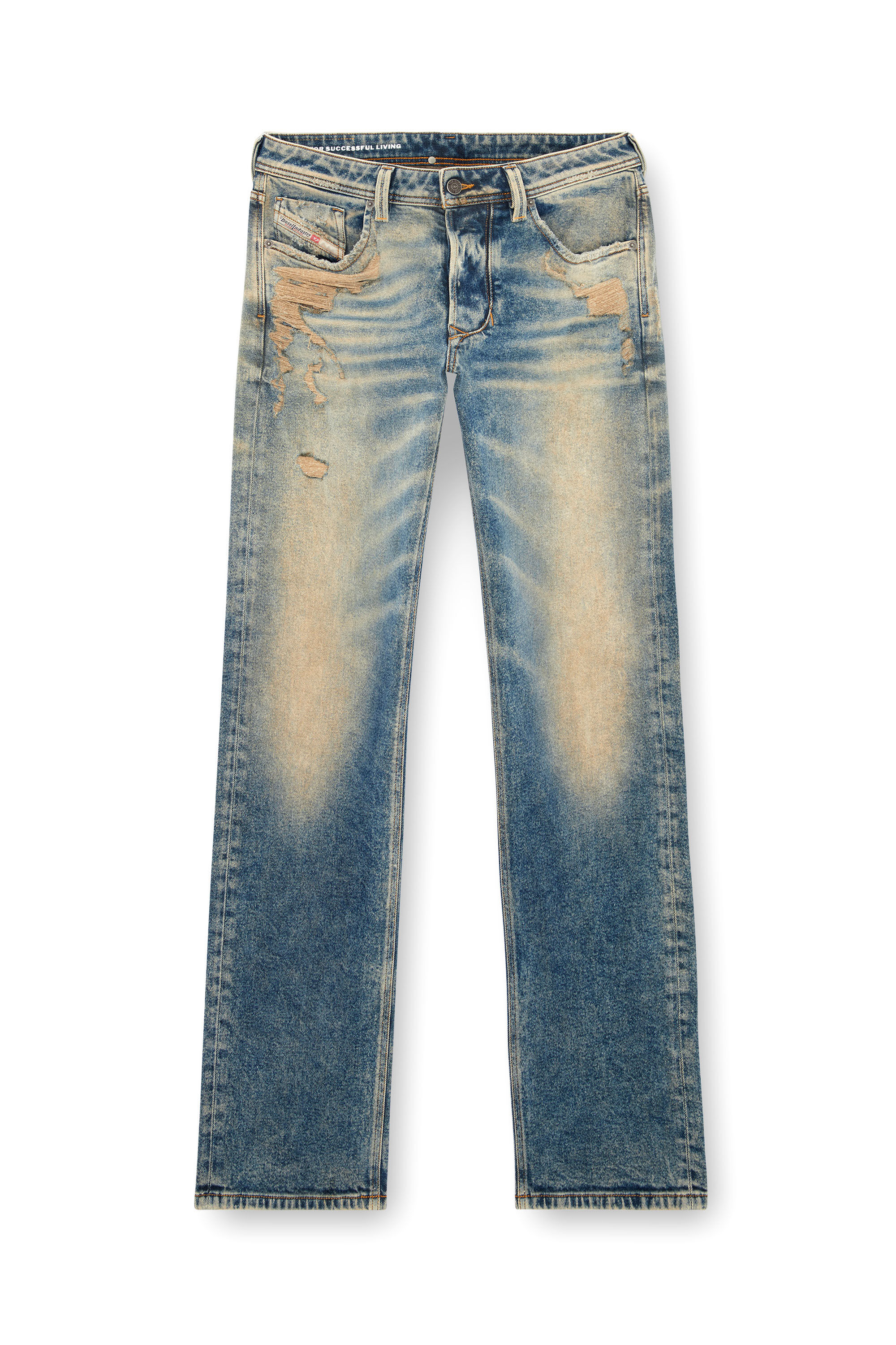 Diesel - Man's Regular Jeans 1985 Larkee 09K32, Medium blue - 2