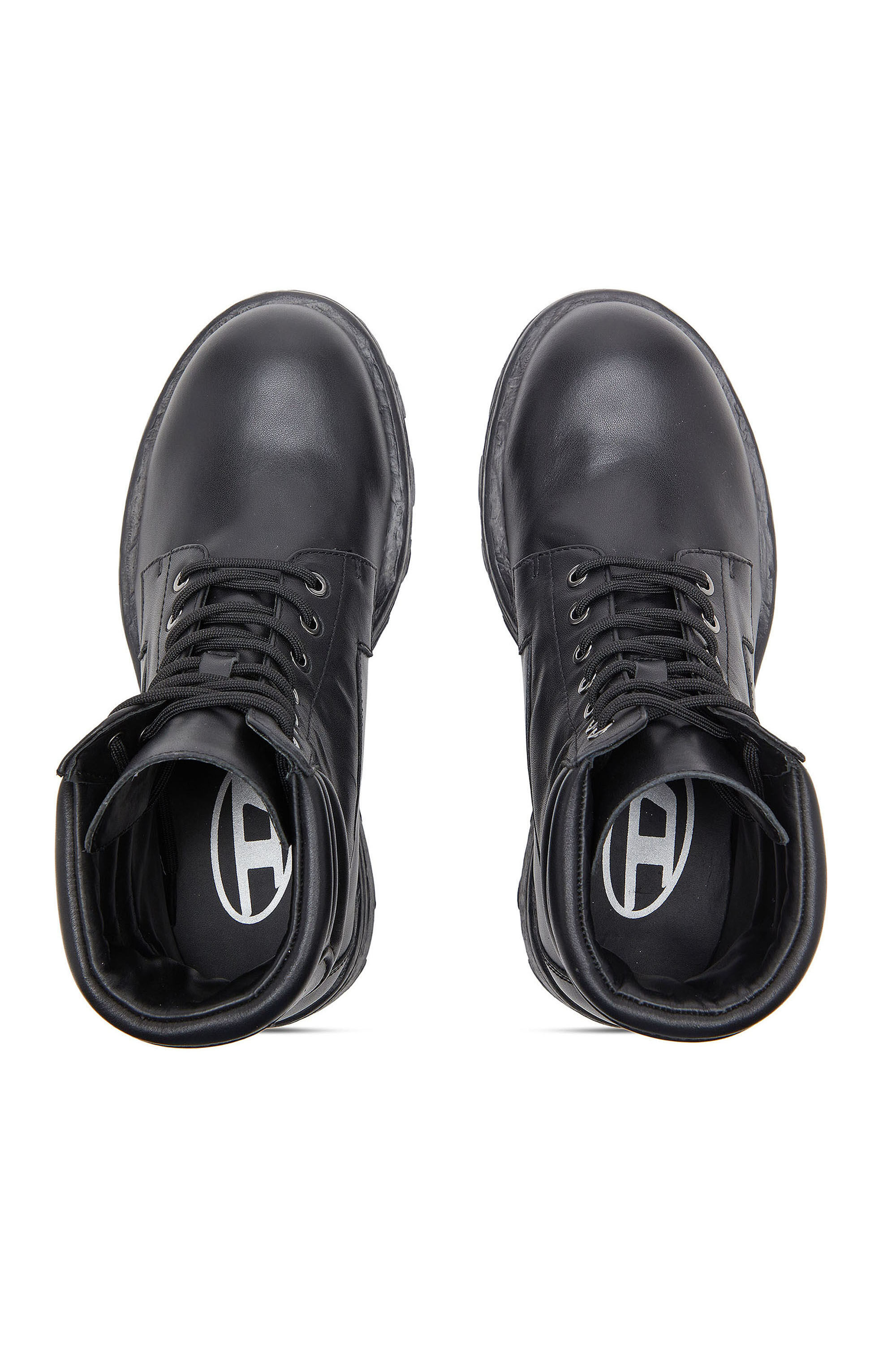 Diesel - D-HAMMER LACE UP, Man's D-Hammer - Combat boots in leather in Black - 4