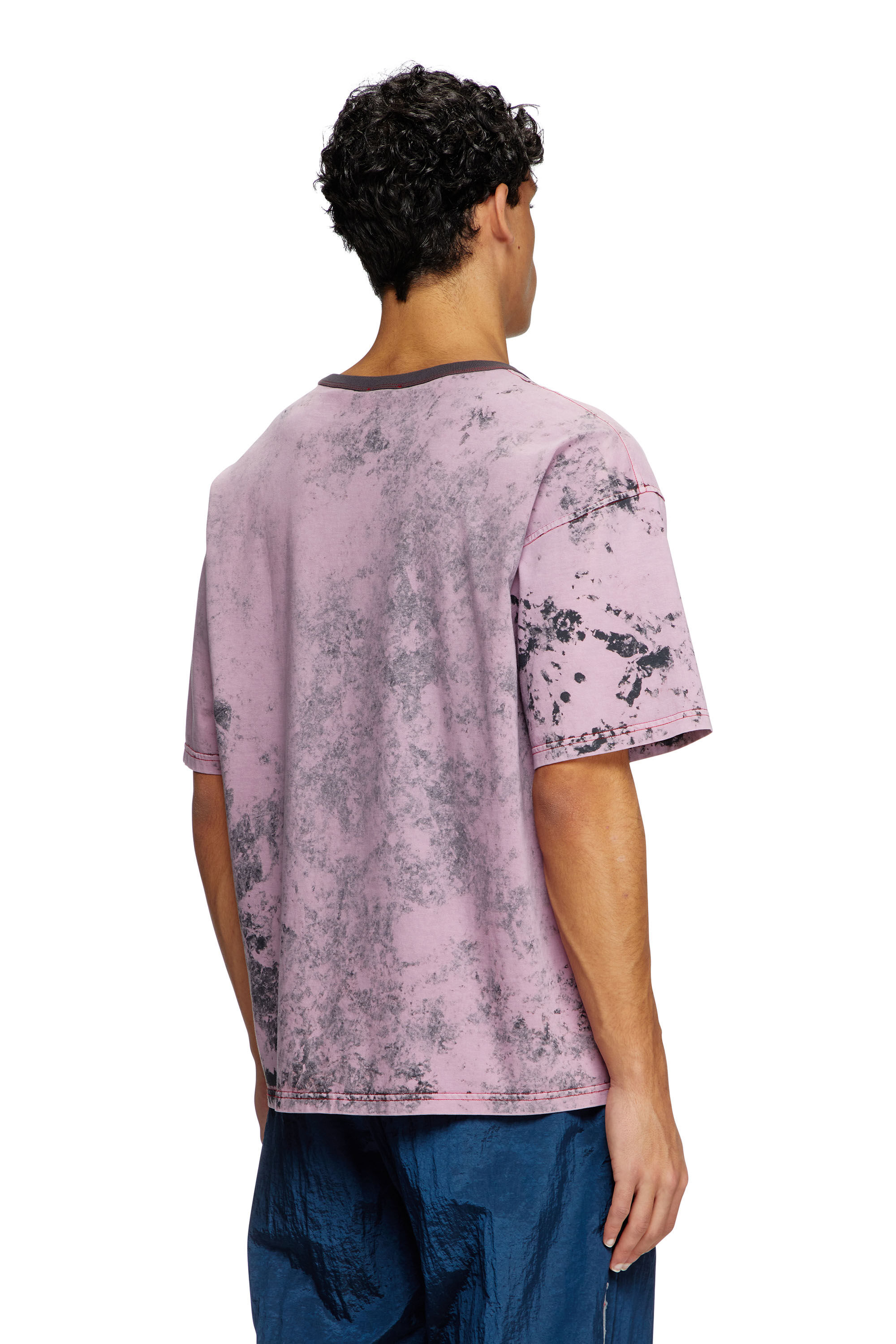 Men's T-shirt with Diesel Core logo | Pink | Diesel