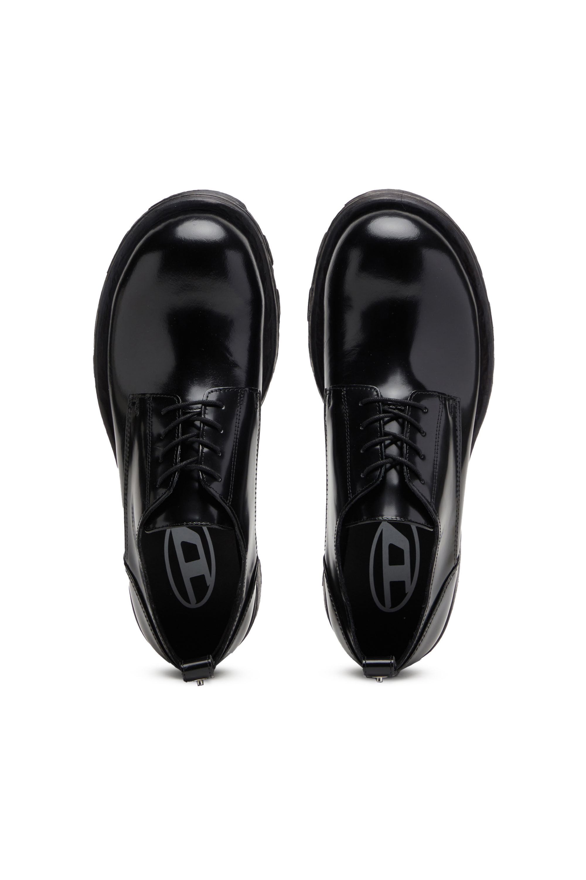 D-HAMMER SH Man: Lace-up shoes in shiny leather | Diesel