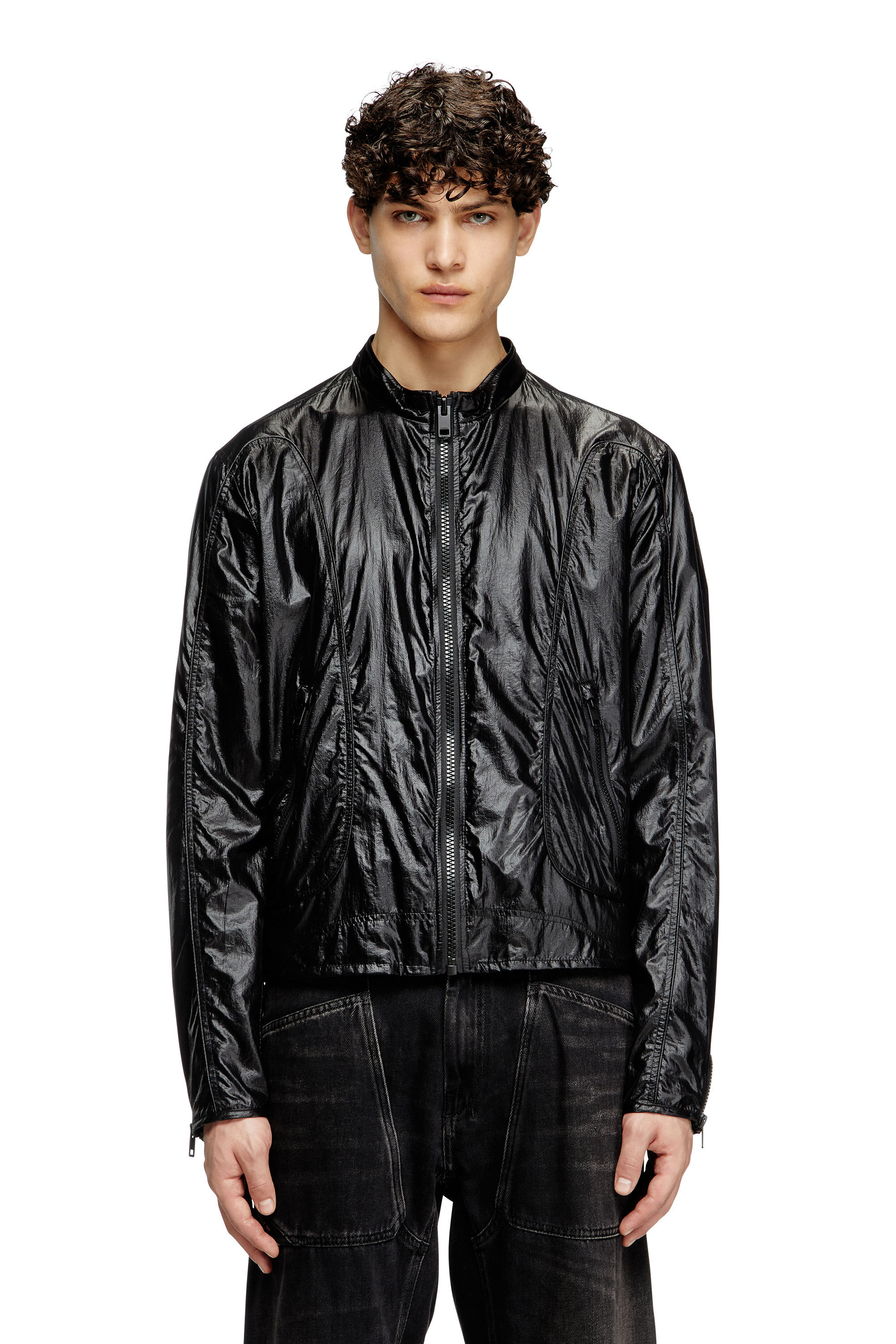 J-CLAYS Man Rain Jacket | Black | Diesel