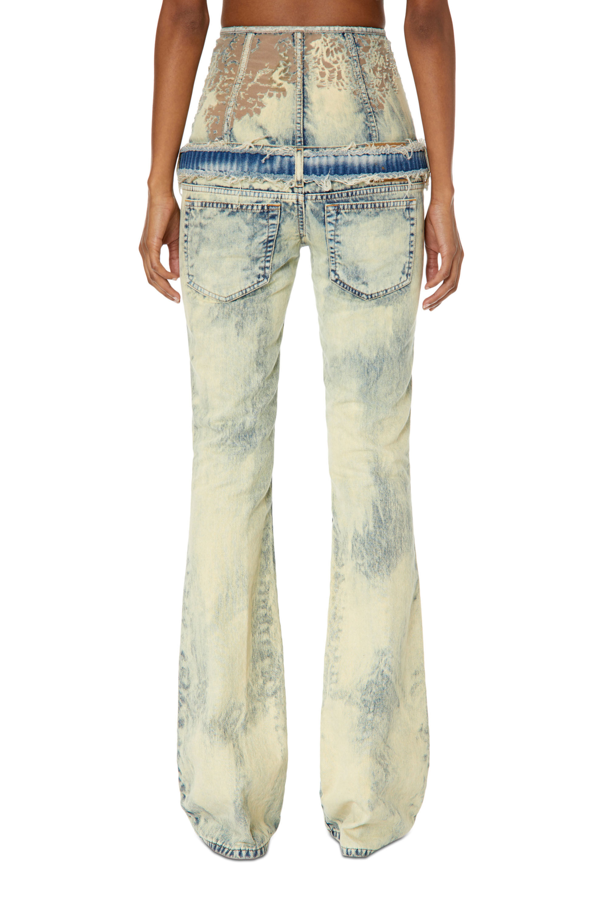 1969 D-Ebbey 068GP Woman: Bootcut and Flare Light blue Jeans