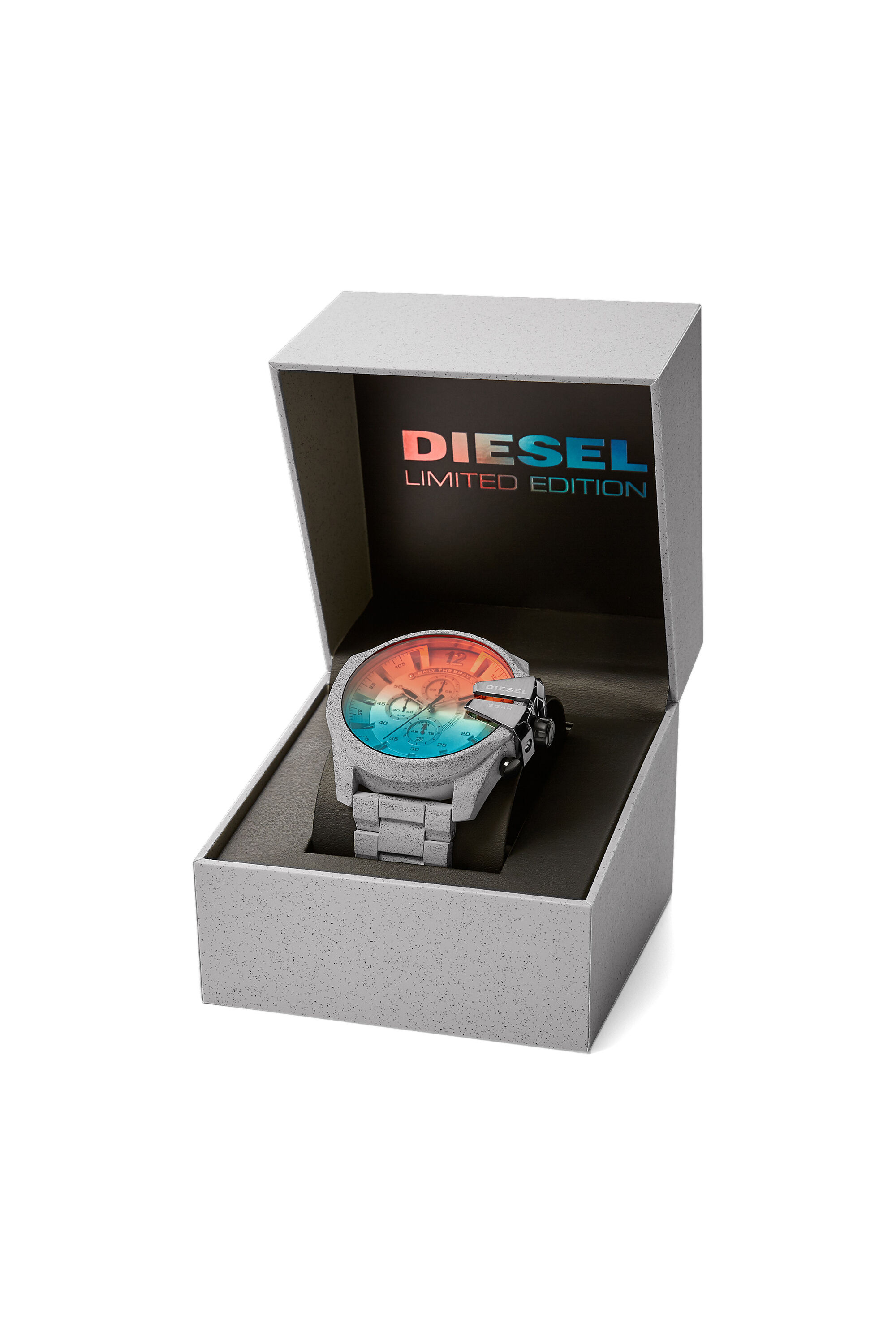 Diesel mega deals chief concrete watch