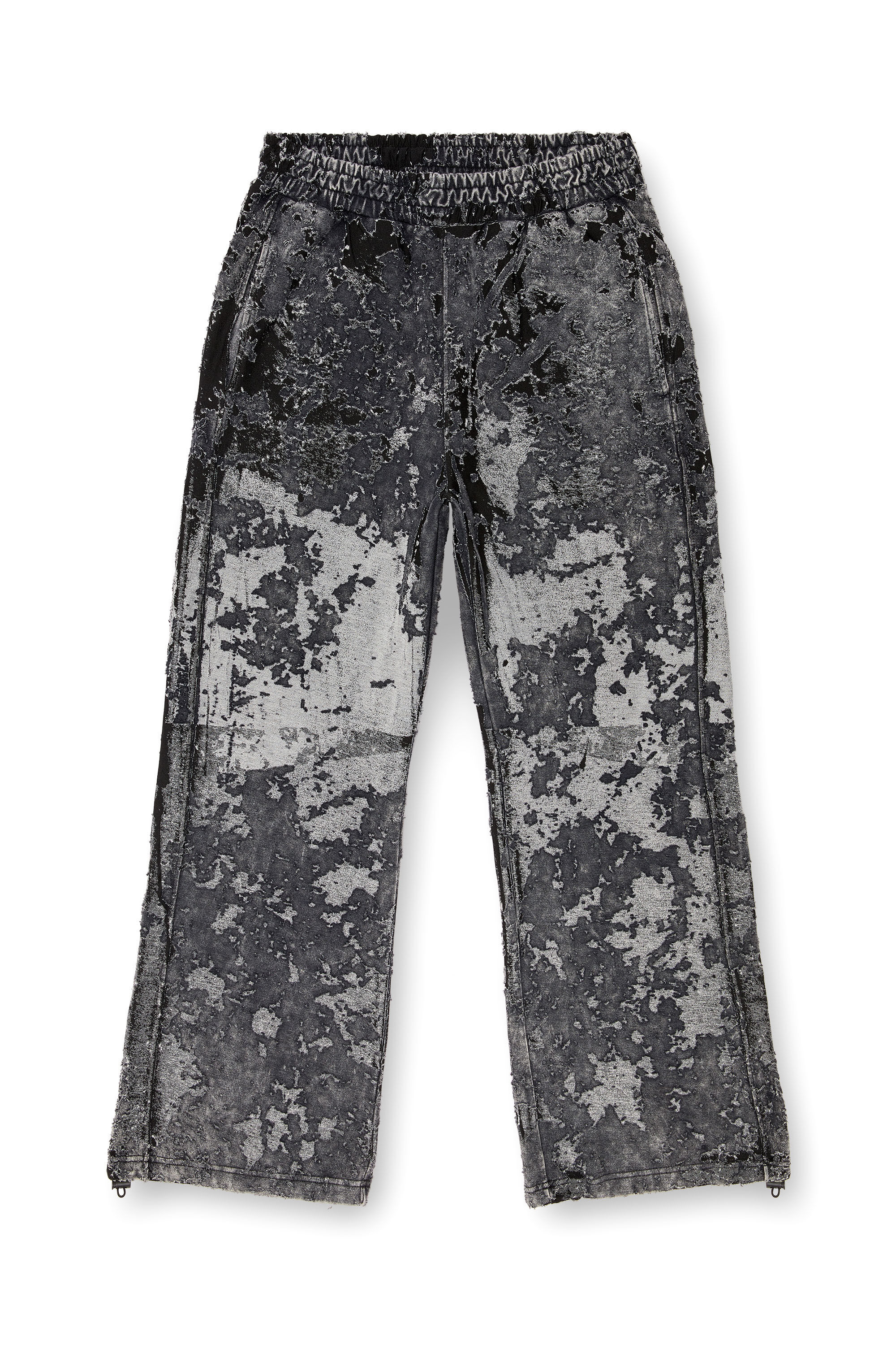 Men's Burnout track pants with camo effect | Black | Diesel Men's Burnout track pants with camo effect | Black | Diesel