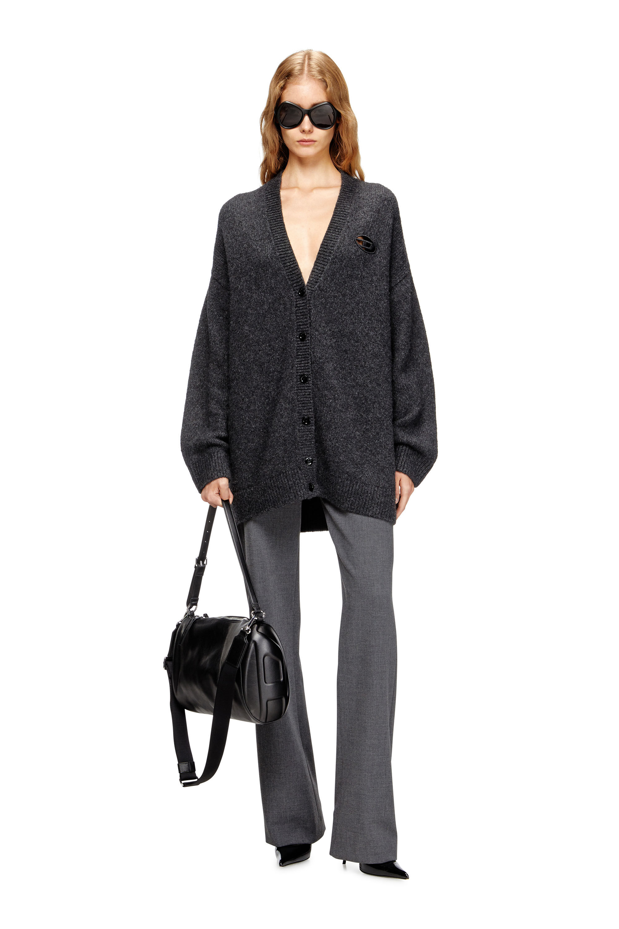 Women's Cardigan in wool and alpaca blend | Multicolor | Diesel