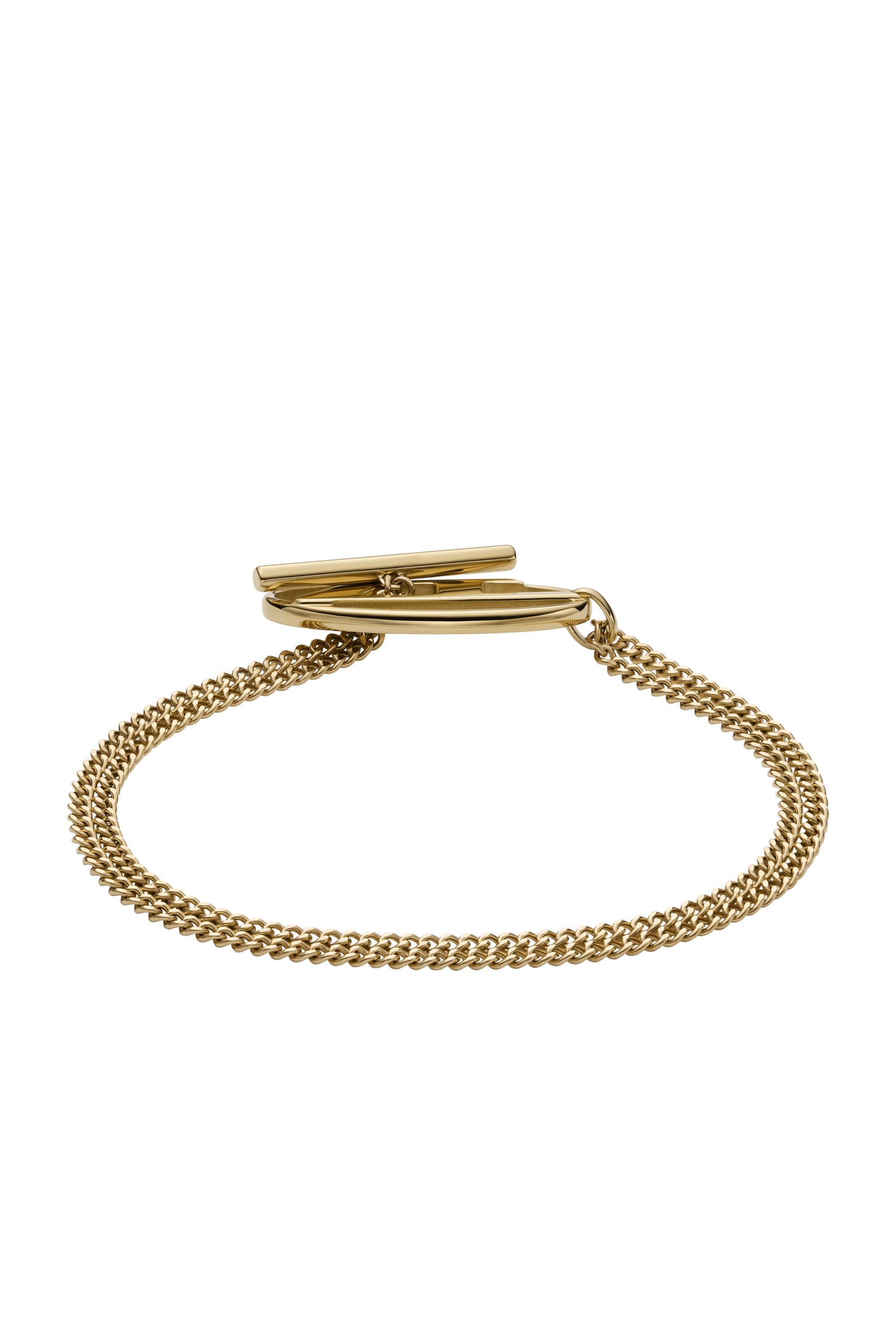 【DIESEL】Dx1571710 Jewel Women's Gold-Tone Stainless Steel Chain Bracelet | Gold | Diesel
