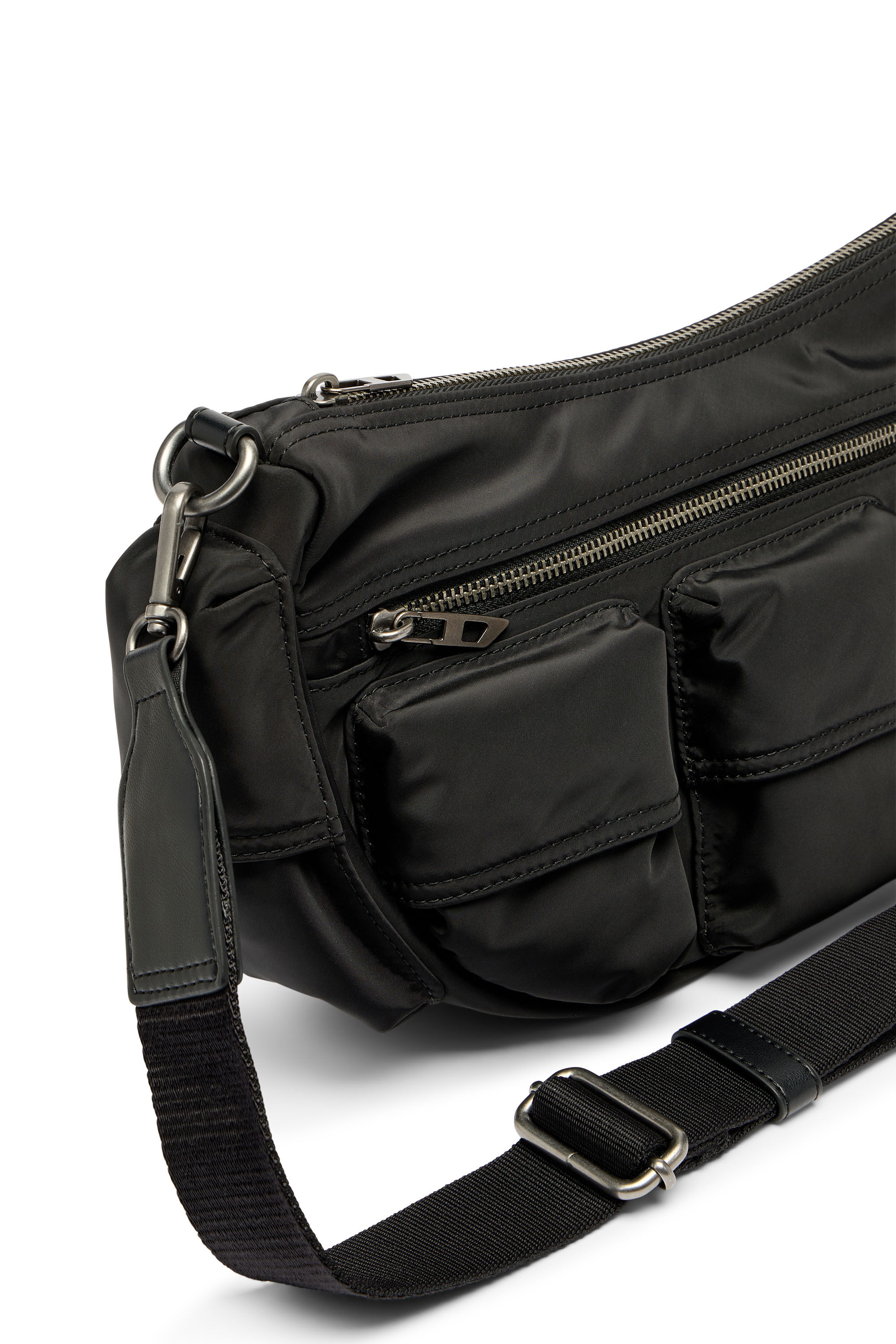 Women's Multi-Pkts-Multipocket bag in utilitarian shell | Black