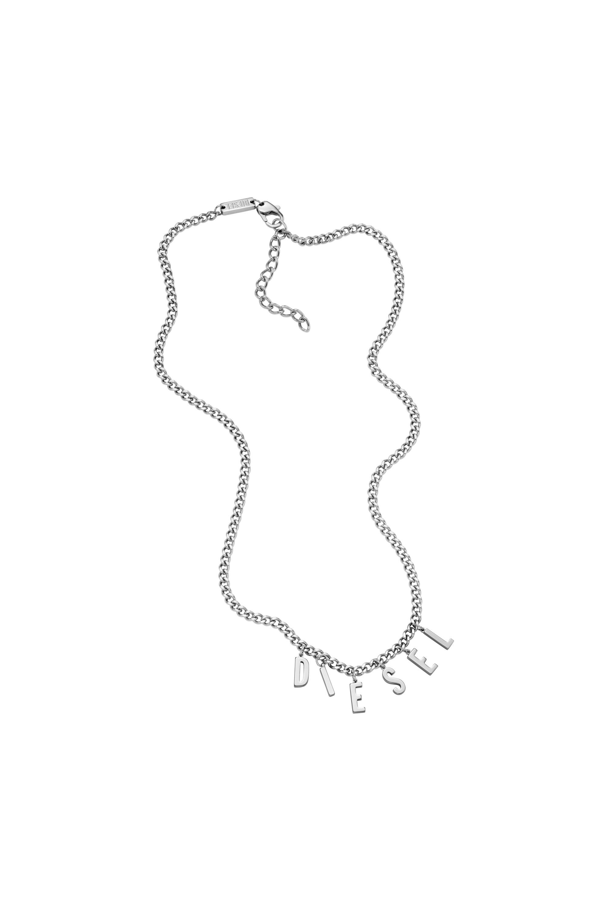Women's Stainless steel chain necklace | Silver | Diesel