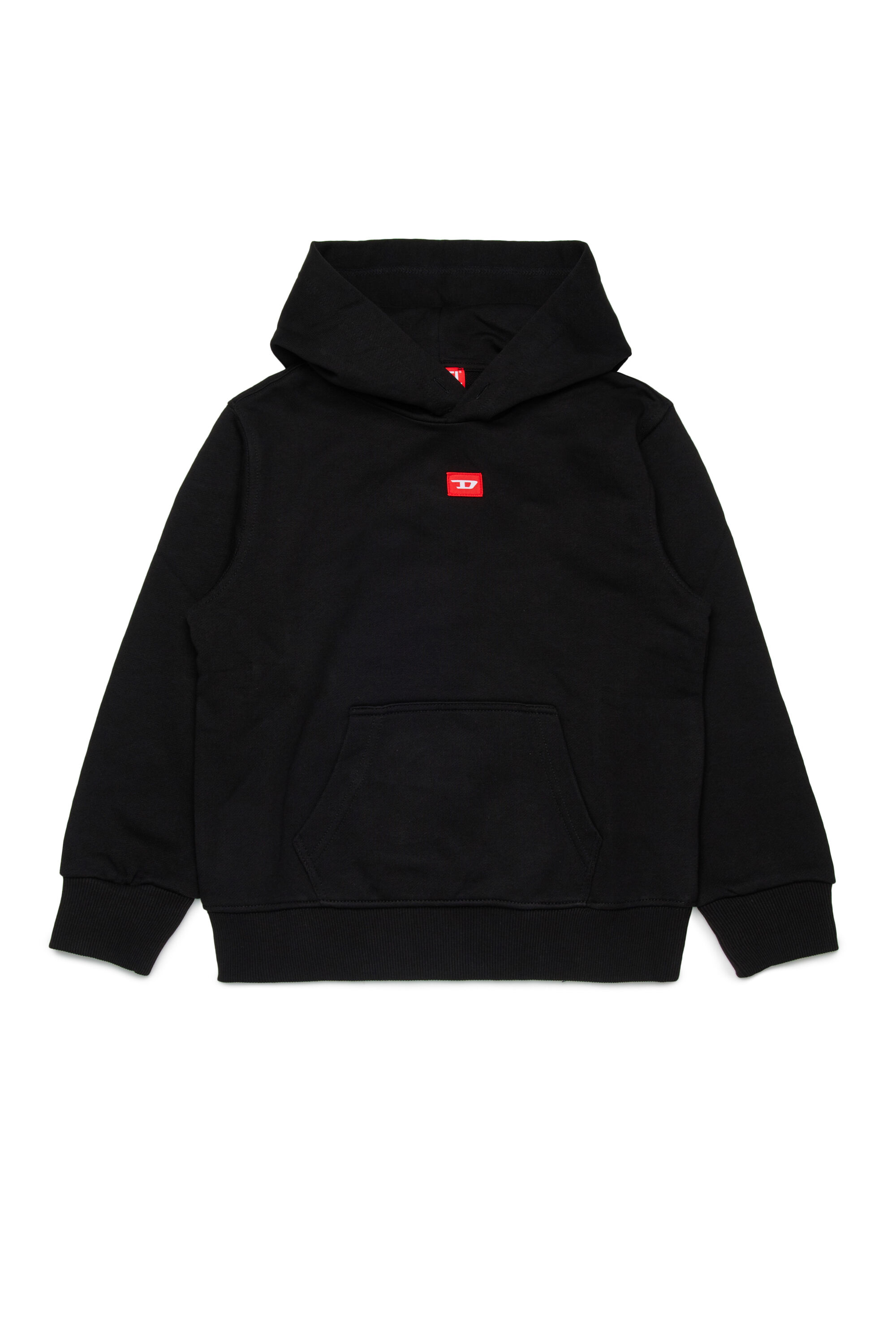 Diesel - SXGINHOOD OVER, Unisex's Cotton hoodie with patch in Black - 1