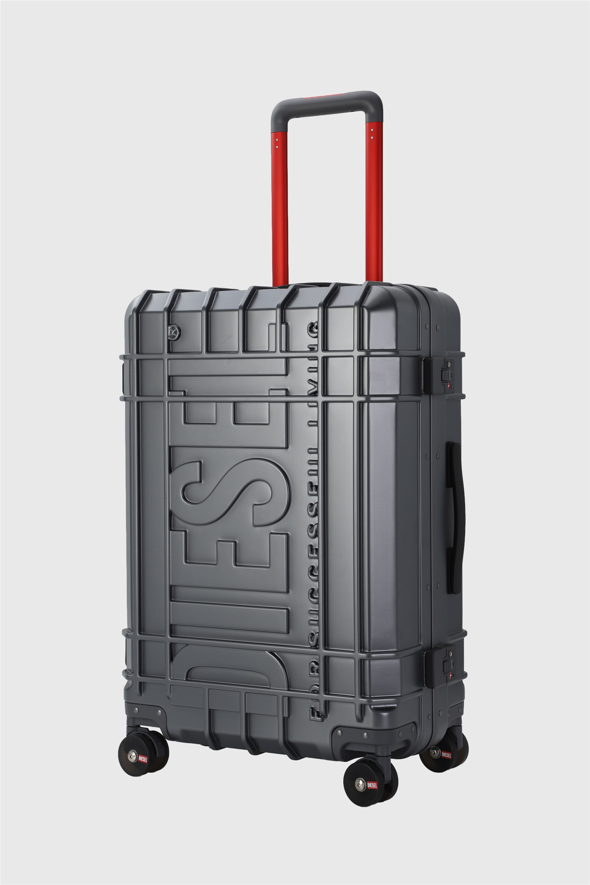 Diesel - DIESEL PC STRONG IMAGE TROLLEY- DSL003, Unisex's Rugged suitcase size M in Dark grey - 5