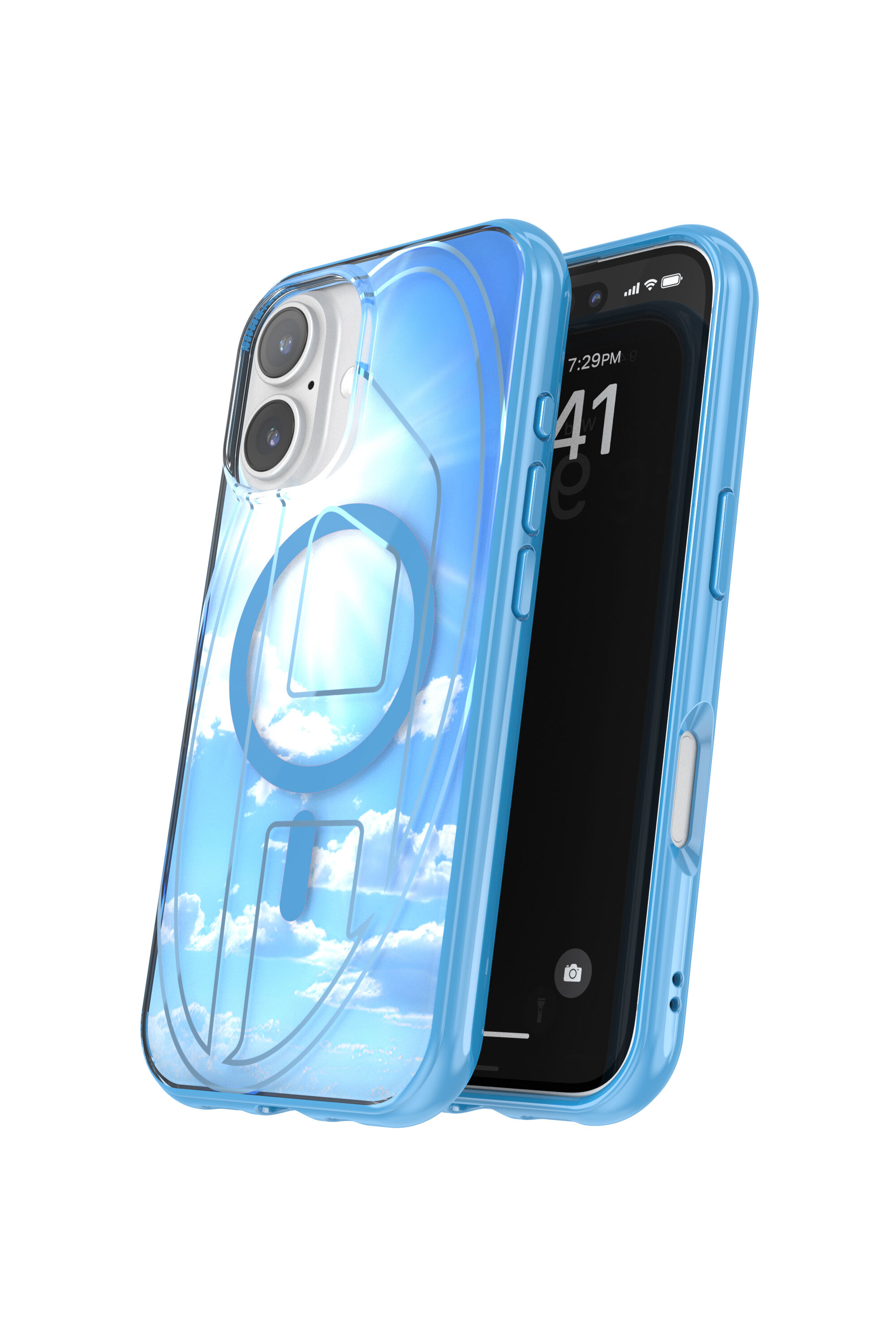 Women's Oval D Case with Magsafe iPhone 16 | Blue | Diesel