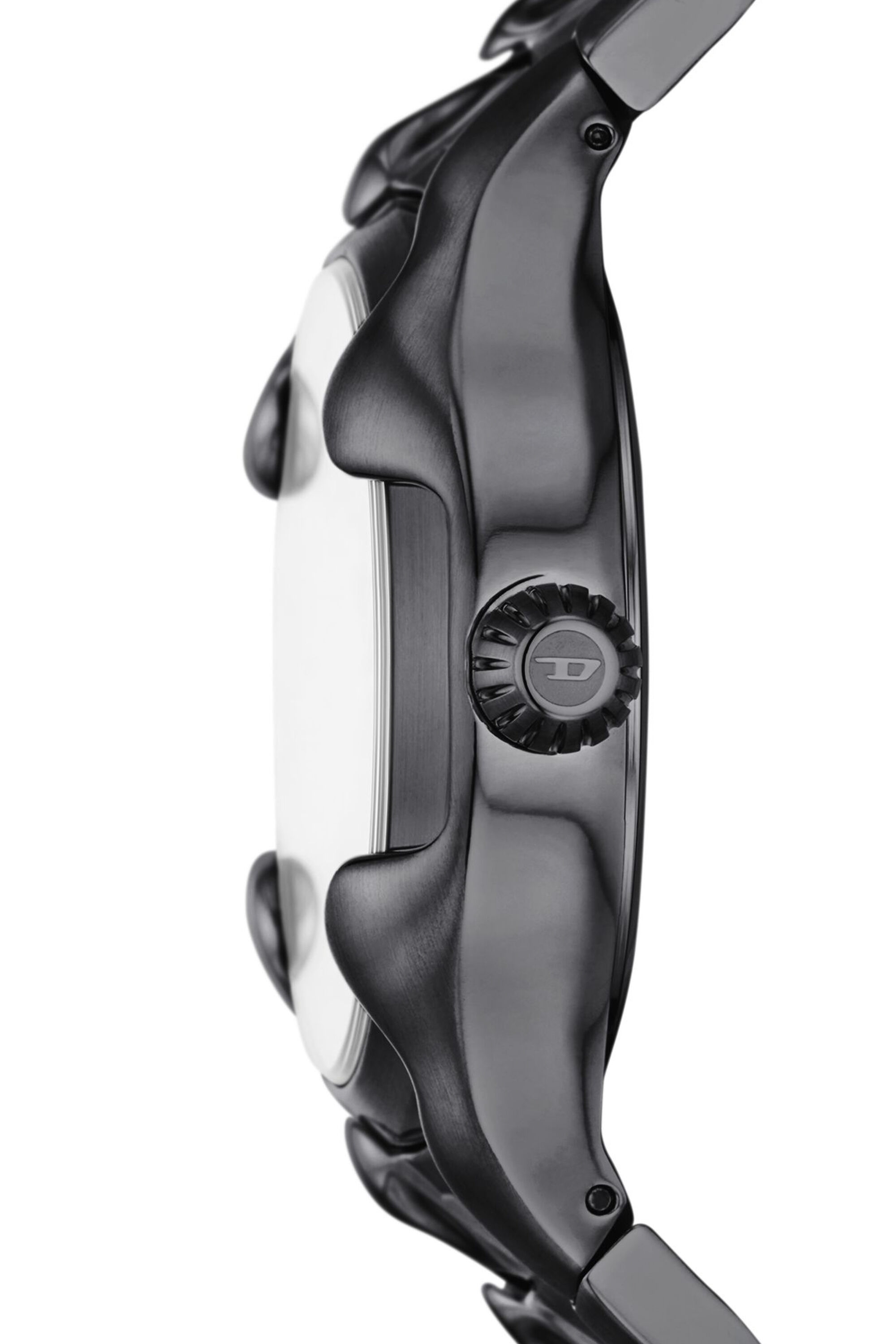 Men's Vert three-hand date gunmetal stainless steel watch | Grey 