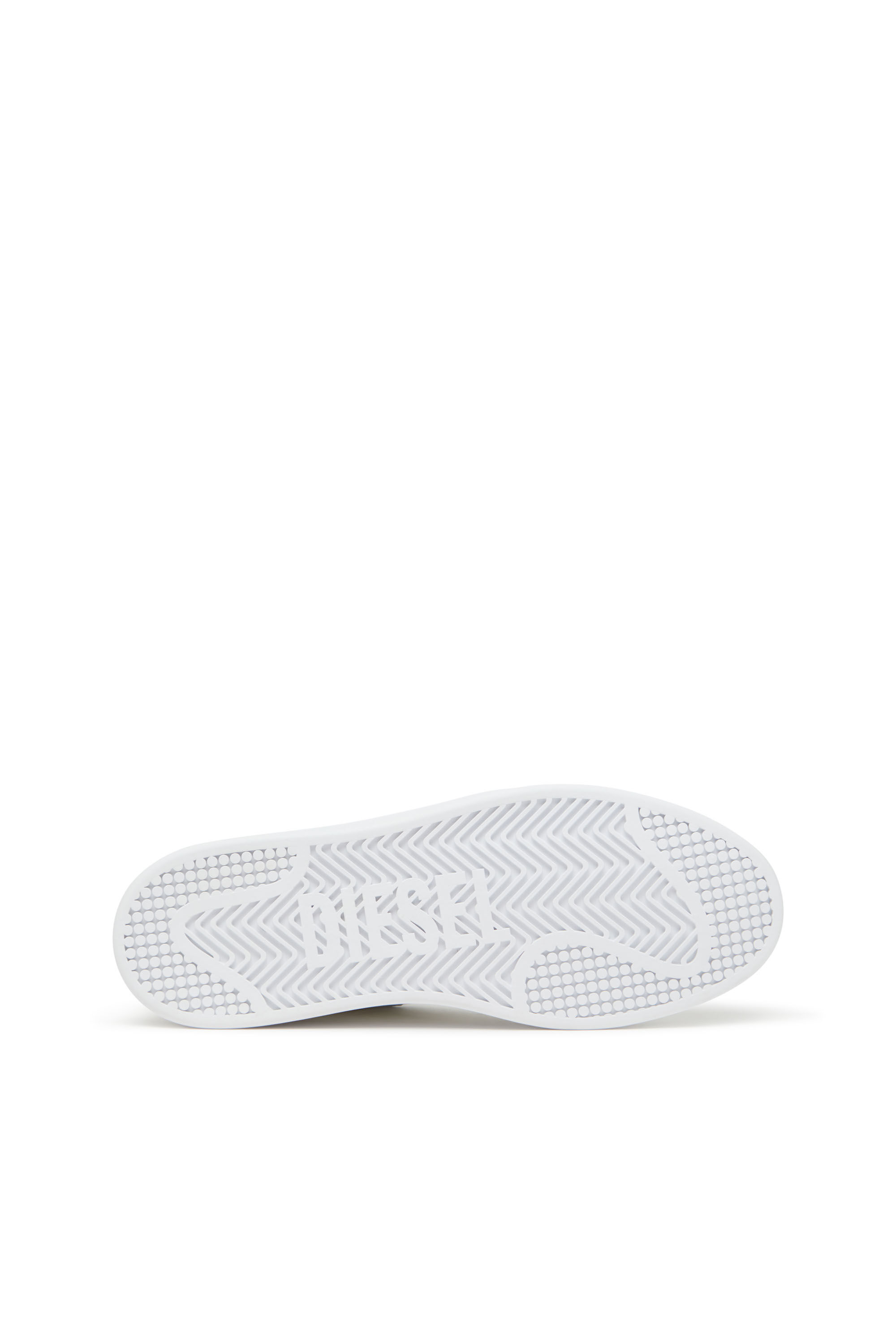 Men's Leather sneakers with perforated logo | Multicolor | Diesel