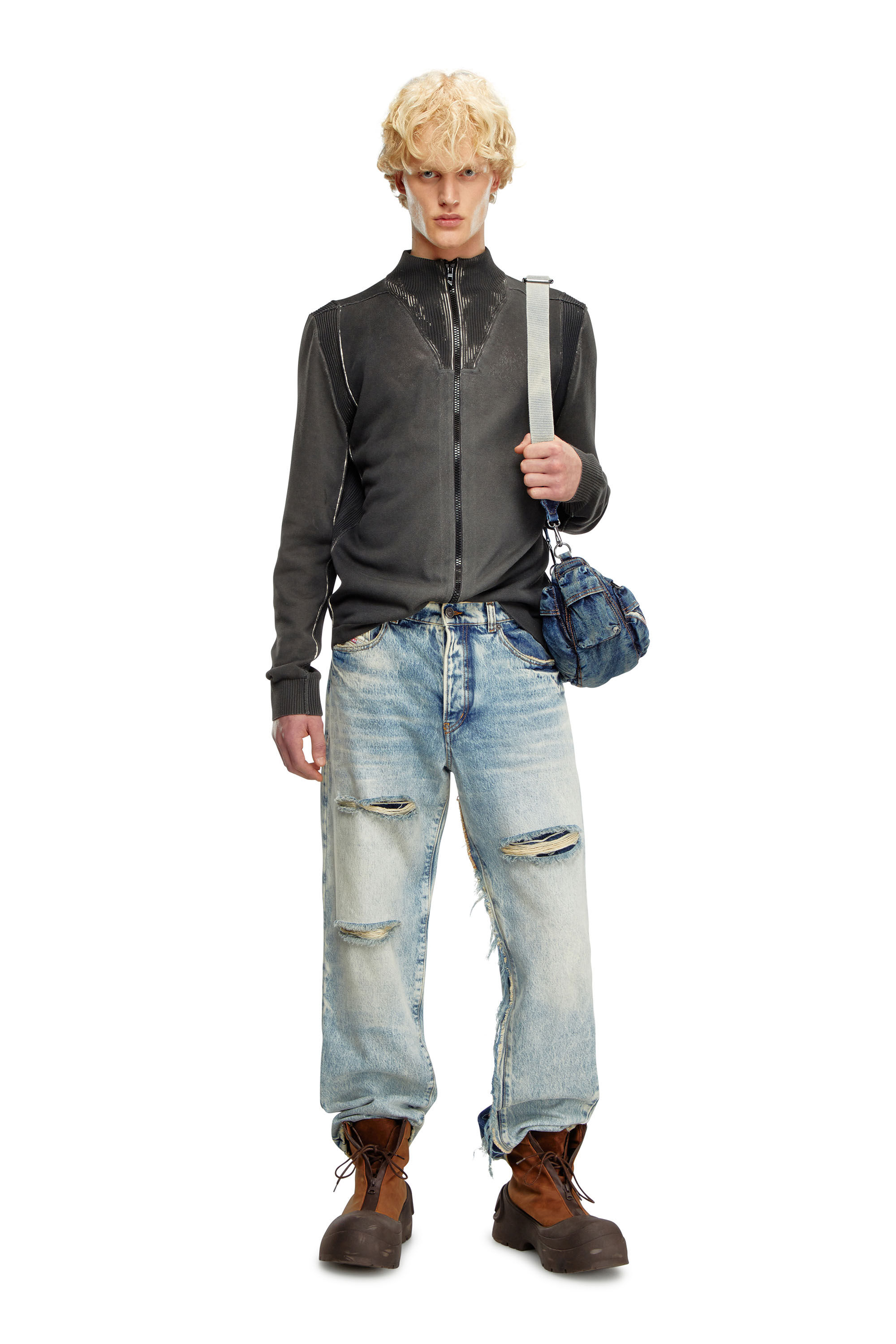 KAIKO（カイコー）の「KAIKO SHRINK ZIP CARDIGAN（ニット