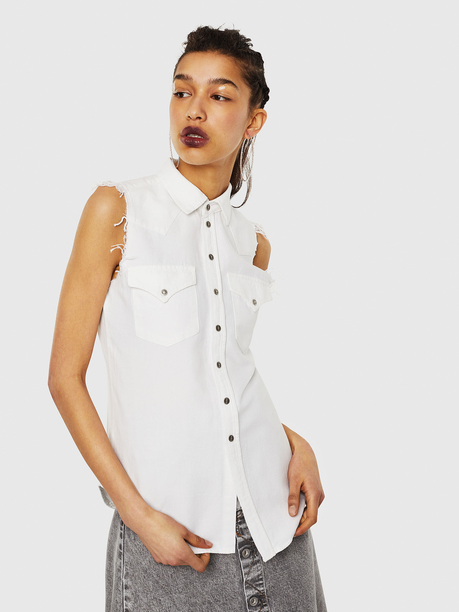 diesel denim shirt womens