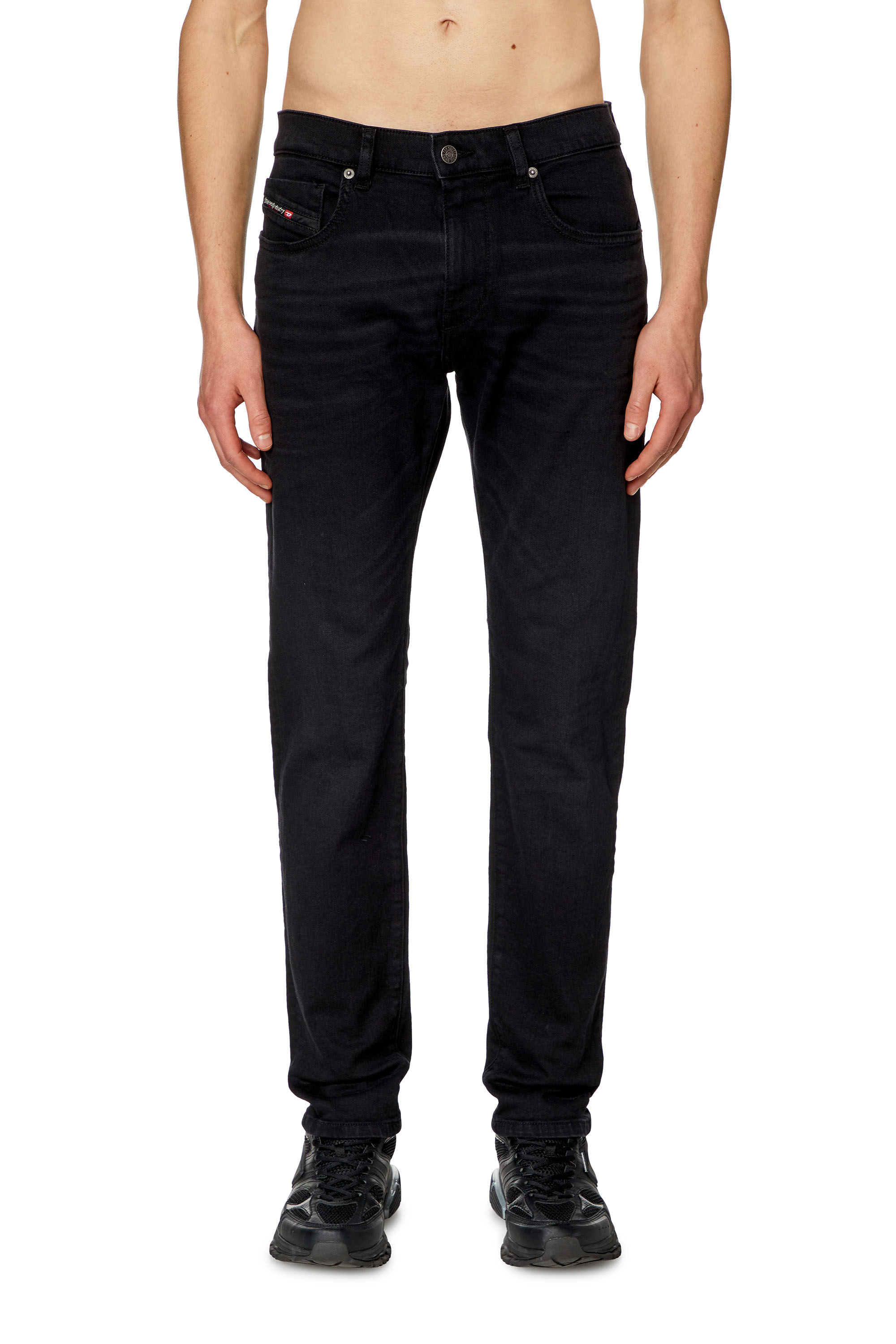 Diesel - Man's Slim Jeans 2019 D-Strukt 0KIAJ, Black/Dark grey - 2