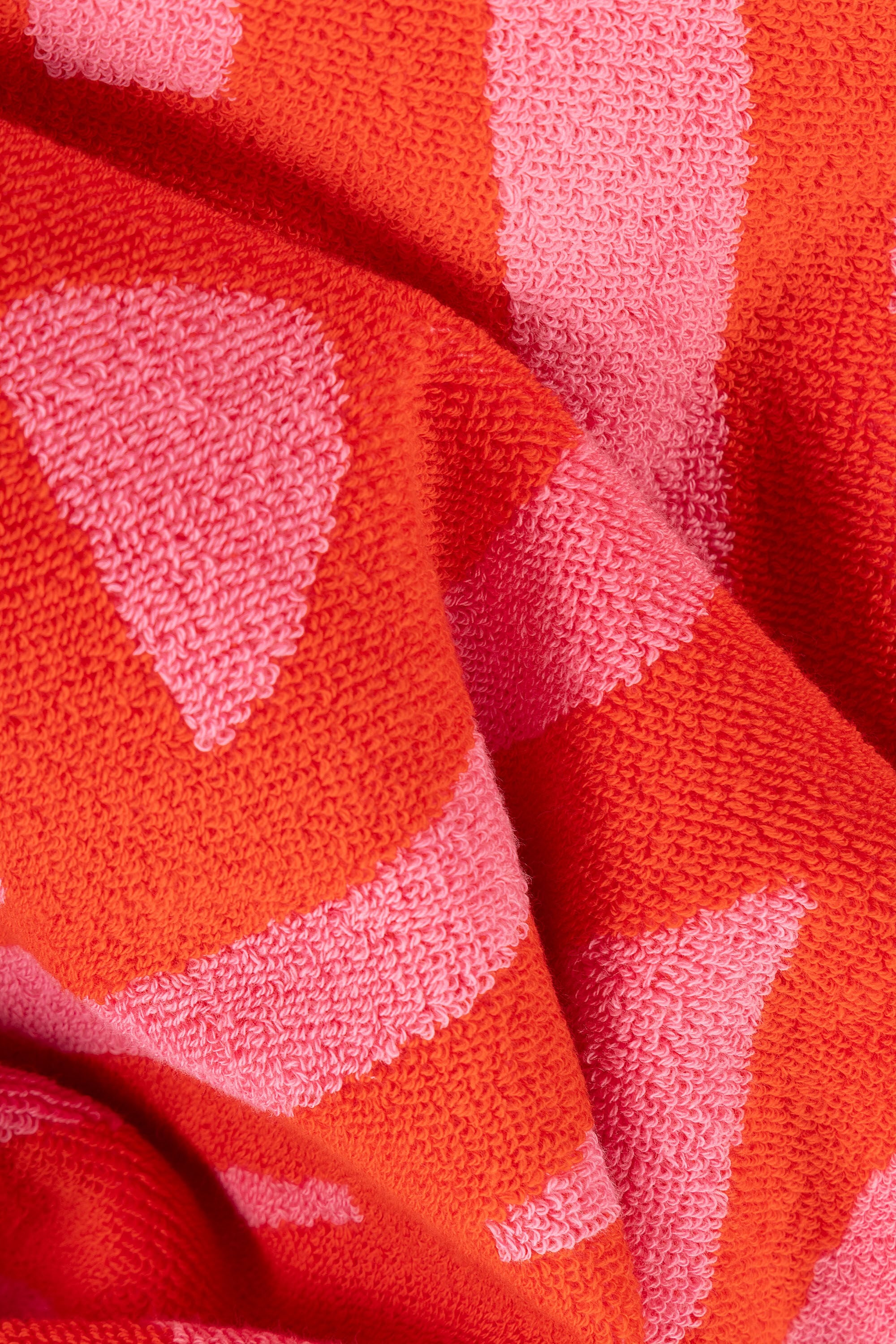 Diesel - 1018163  STRIPES PINK/RED TOWEL, Unisex's Terry towel 100x180 cm in Red - 4