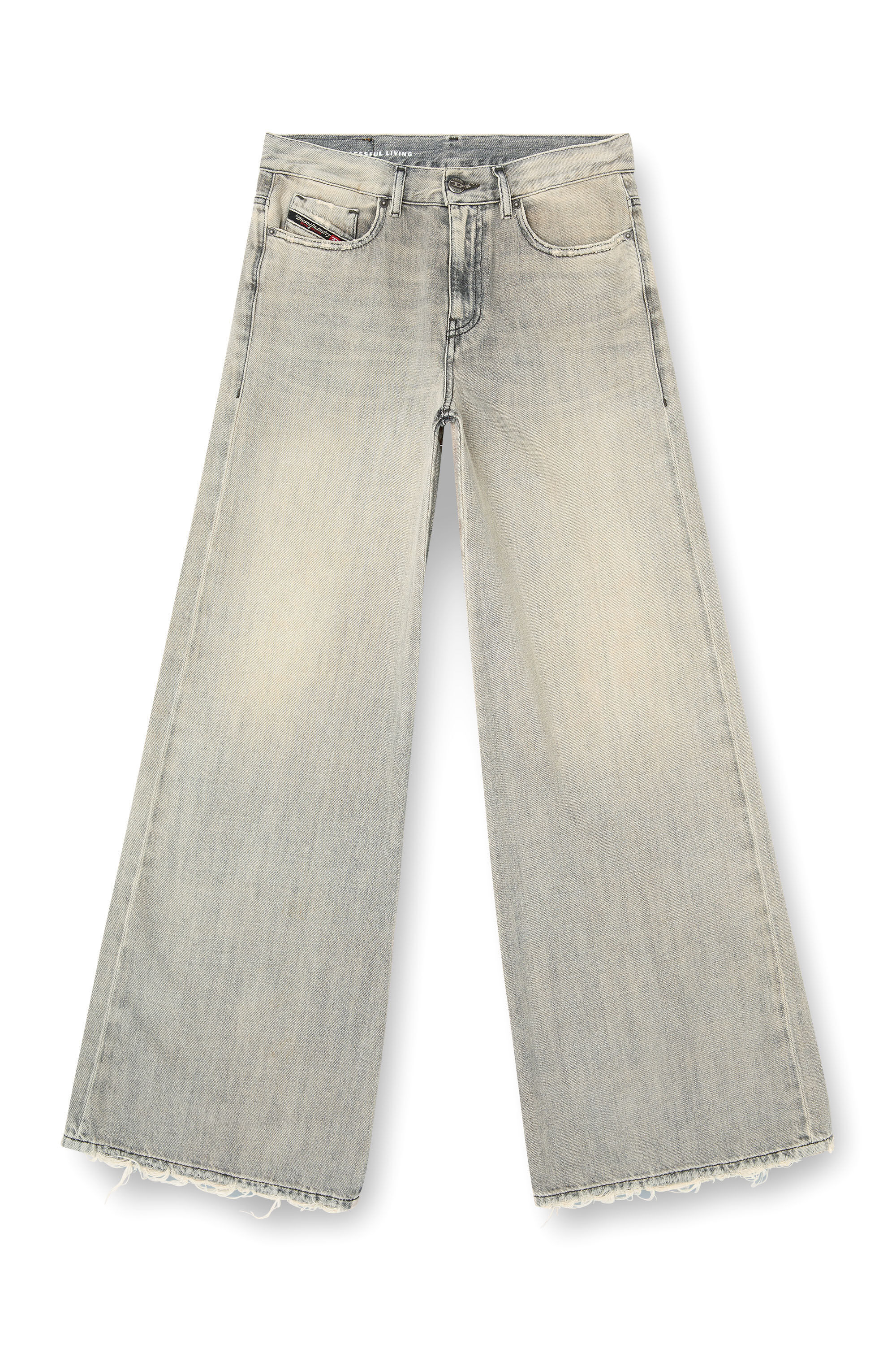 パンツ archive DIESEL wide flare denim y2k Diesel Men M Flare Distress Denim Pants Archive Y2K Luxury