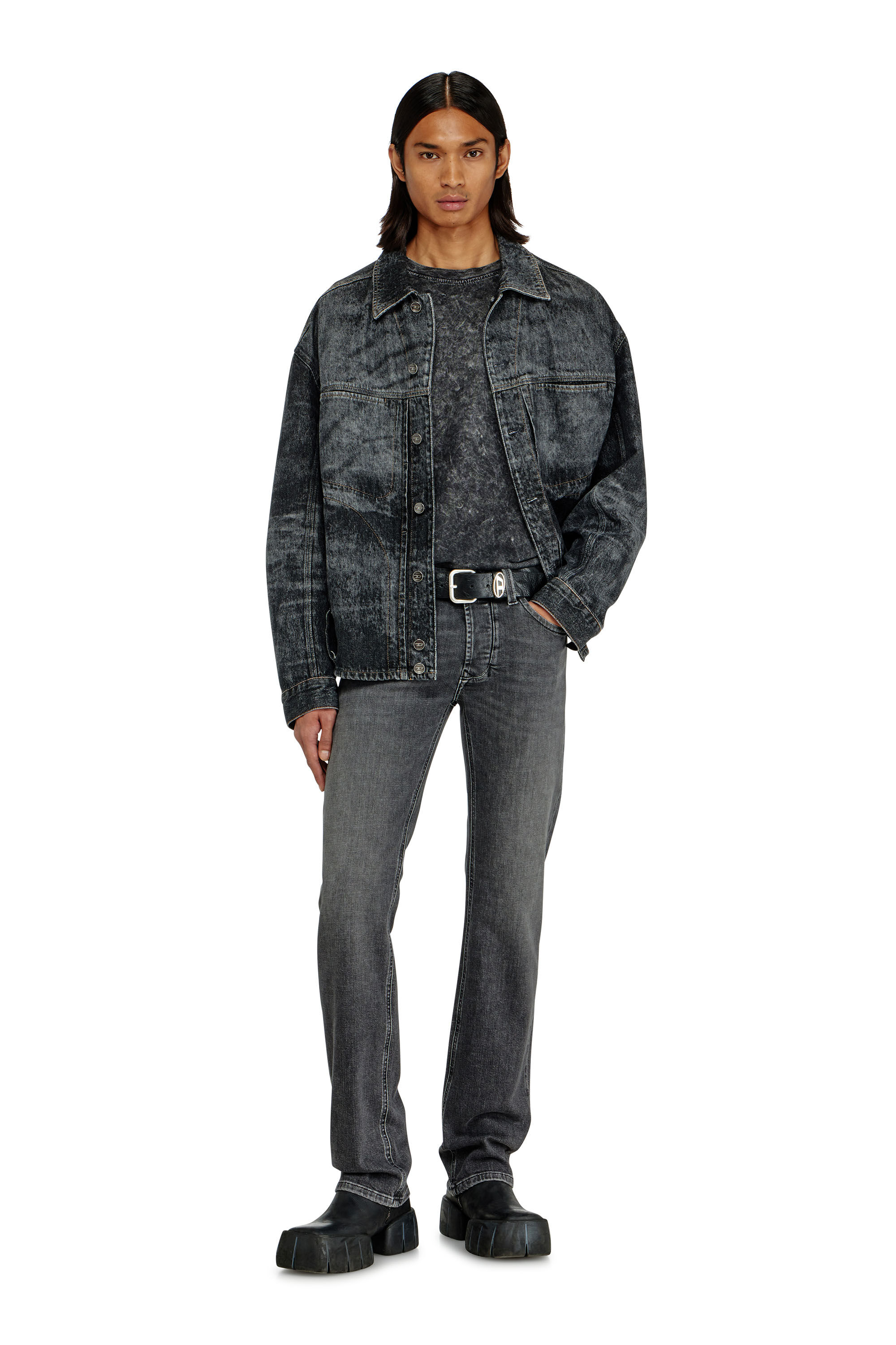 Diesel - Man's Regular Jeans 1985 Larkee 0HDBD, Black/Dark grey - 1