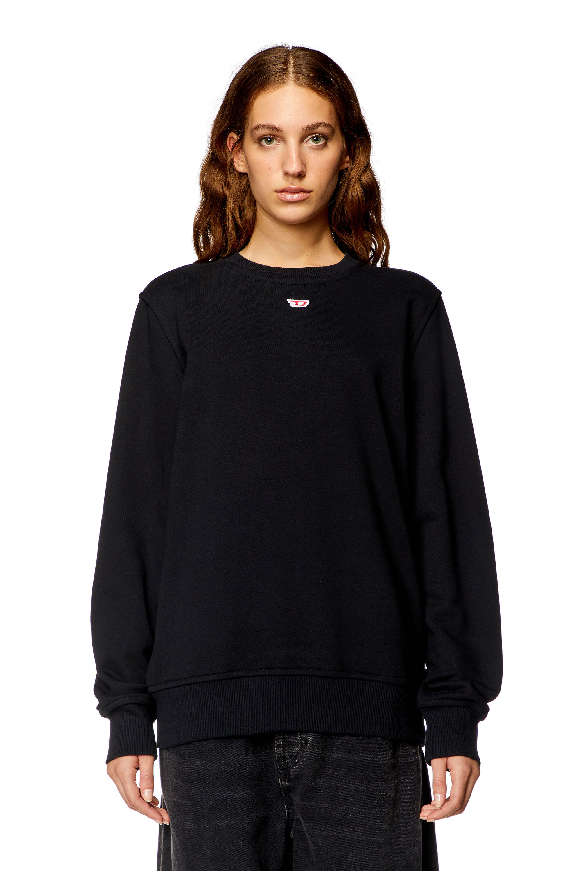 Women's Sweatshirt with D logo | Diesel S-GINN-D
