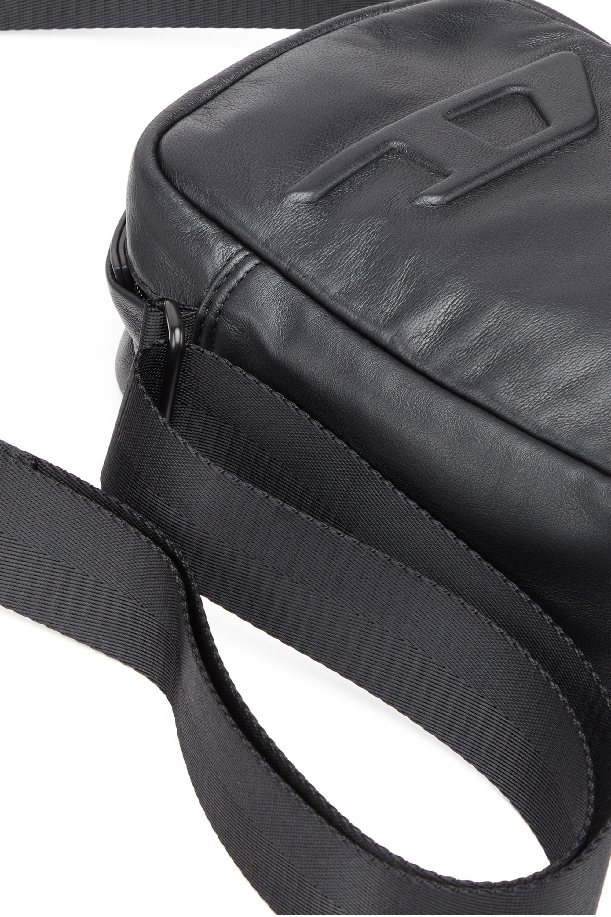 Men's Rave Crossbody - Leather crossbody with embossed D logo