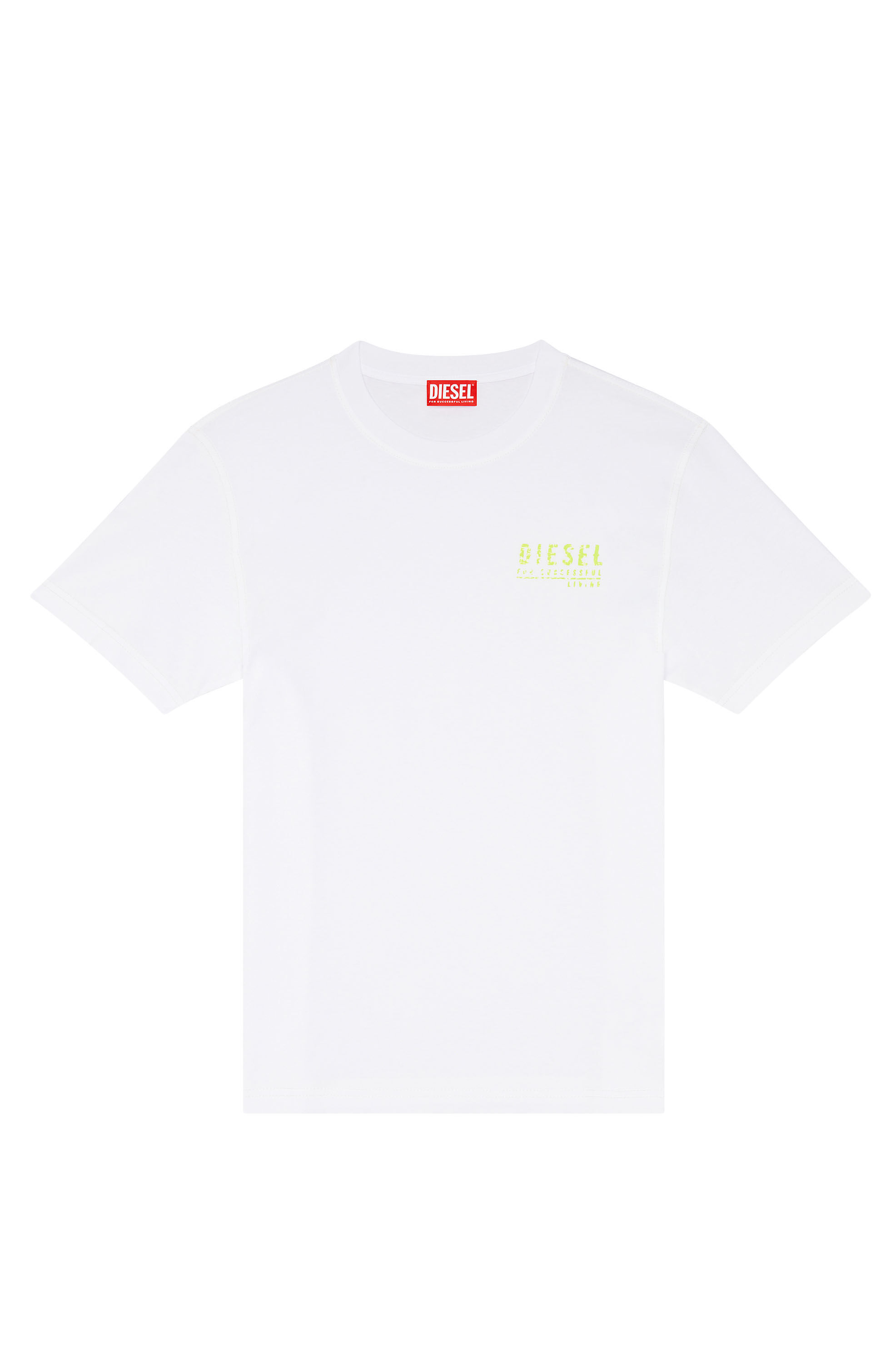 関税込【DIESEL】Diegor short sleeve T-shirt★White★ロゴ入り T-DIEGOR-D Man: T-shirt with D patch | Diesel