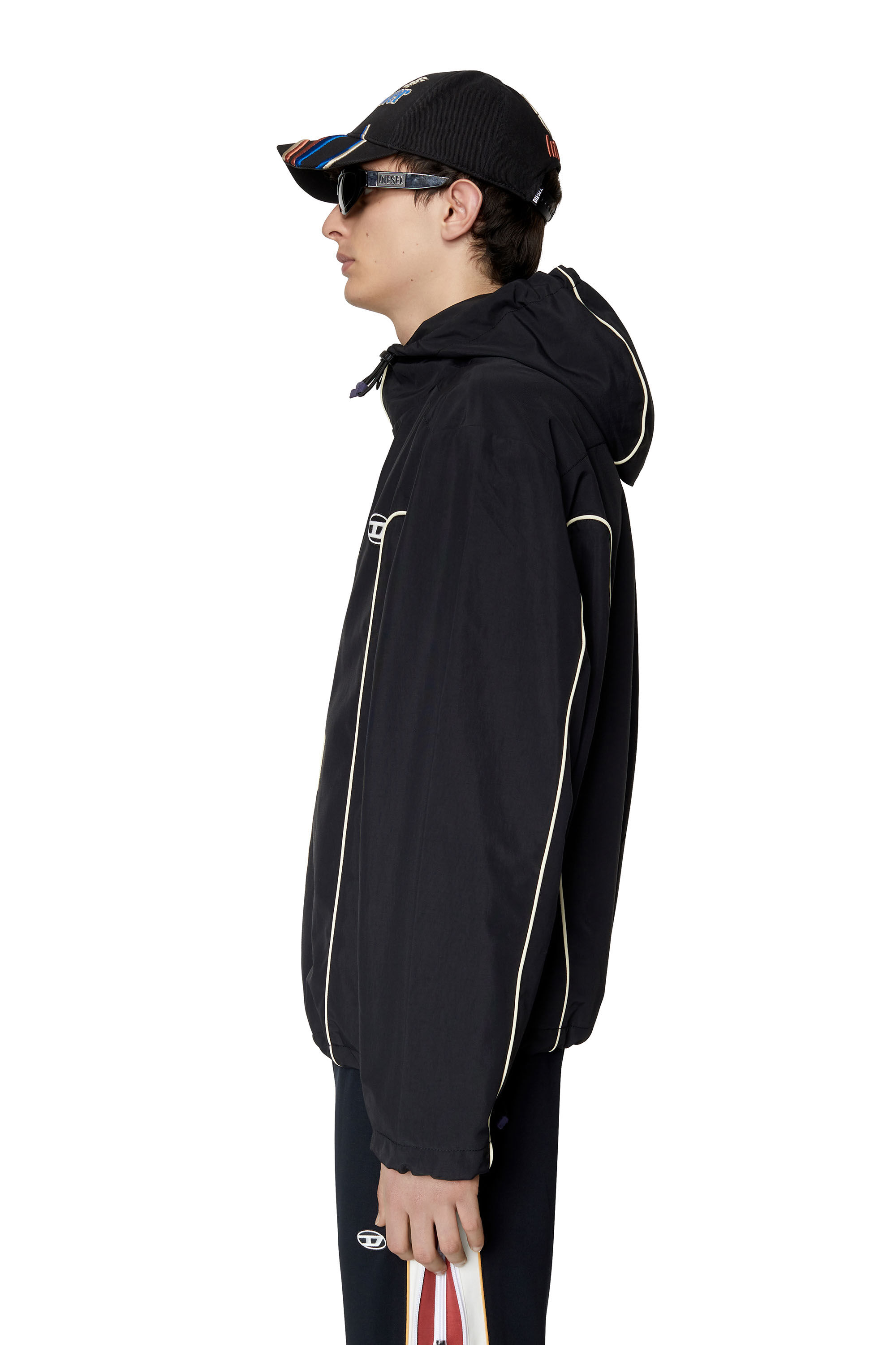 JHIVES Man Windbreaker with contrast piping Diesel