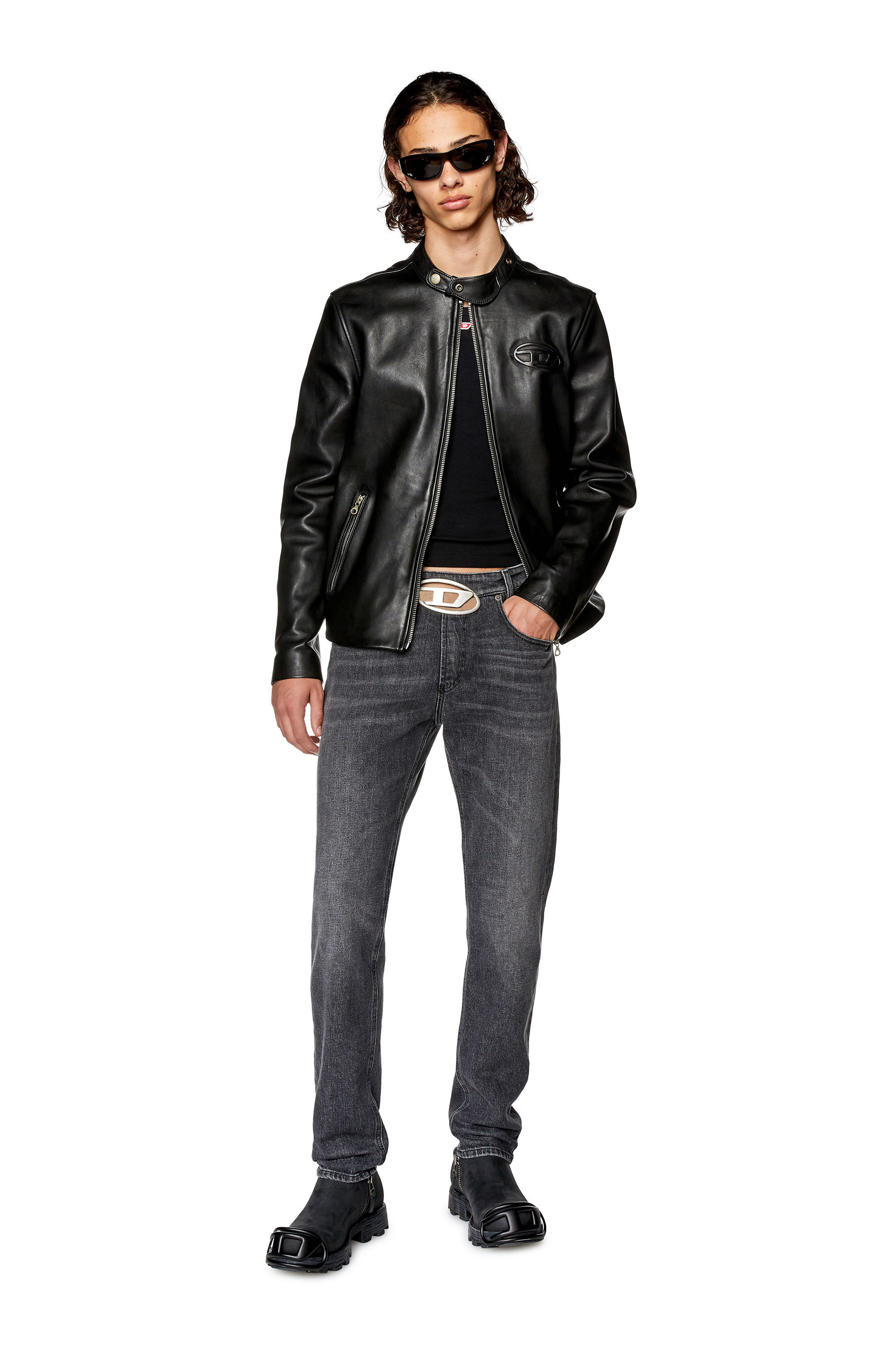 Men s Slim Jeans Black Dark grey Diesel 2019 D Strukt