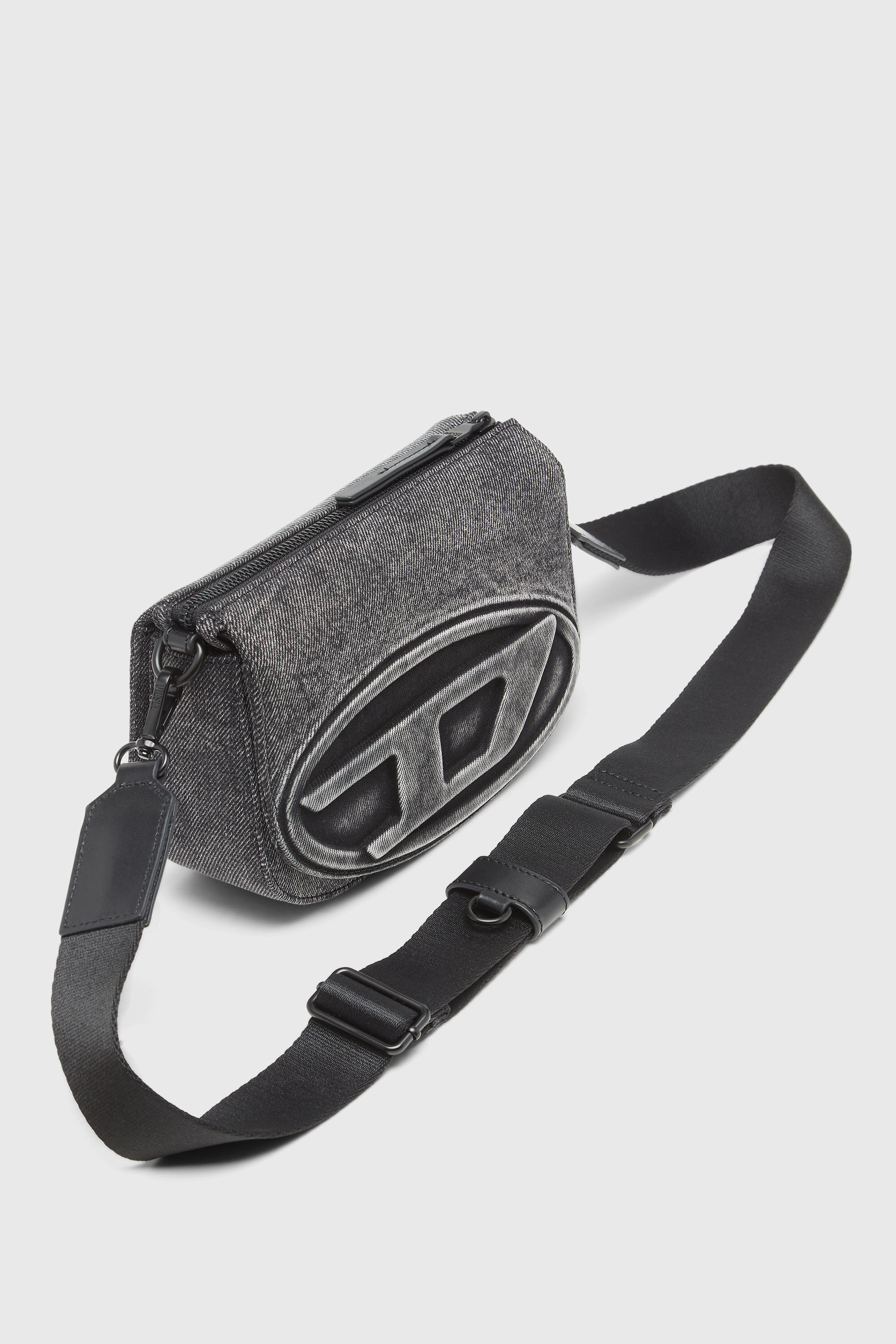 Women's 1DR-Camera bag in washed denim | Grey | Diesel {{Country}}
