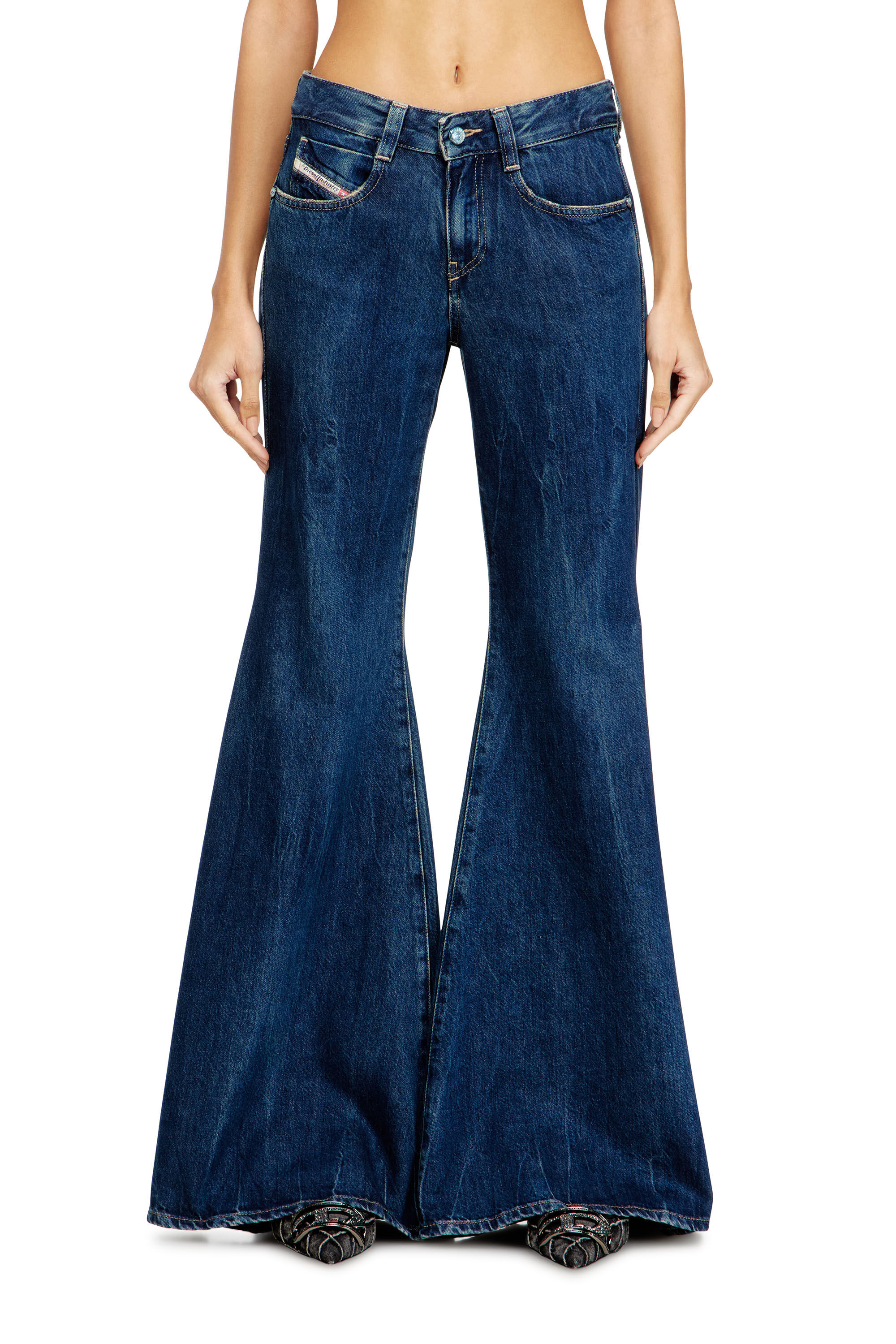 Women's Flare Jeans | Medium blue | Diesel 1970 D-Bleess