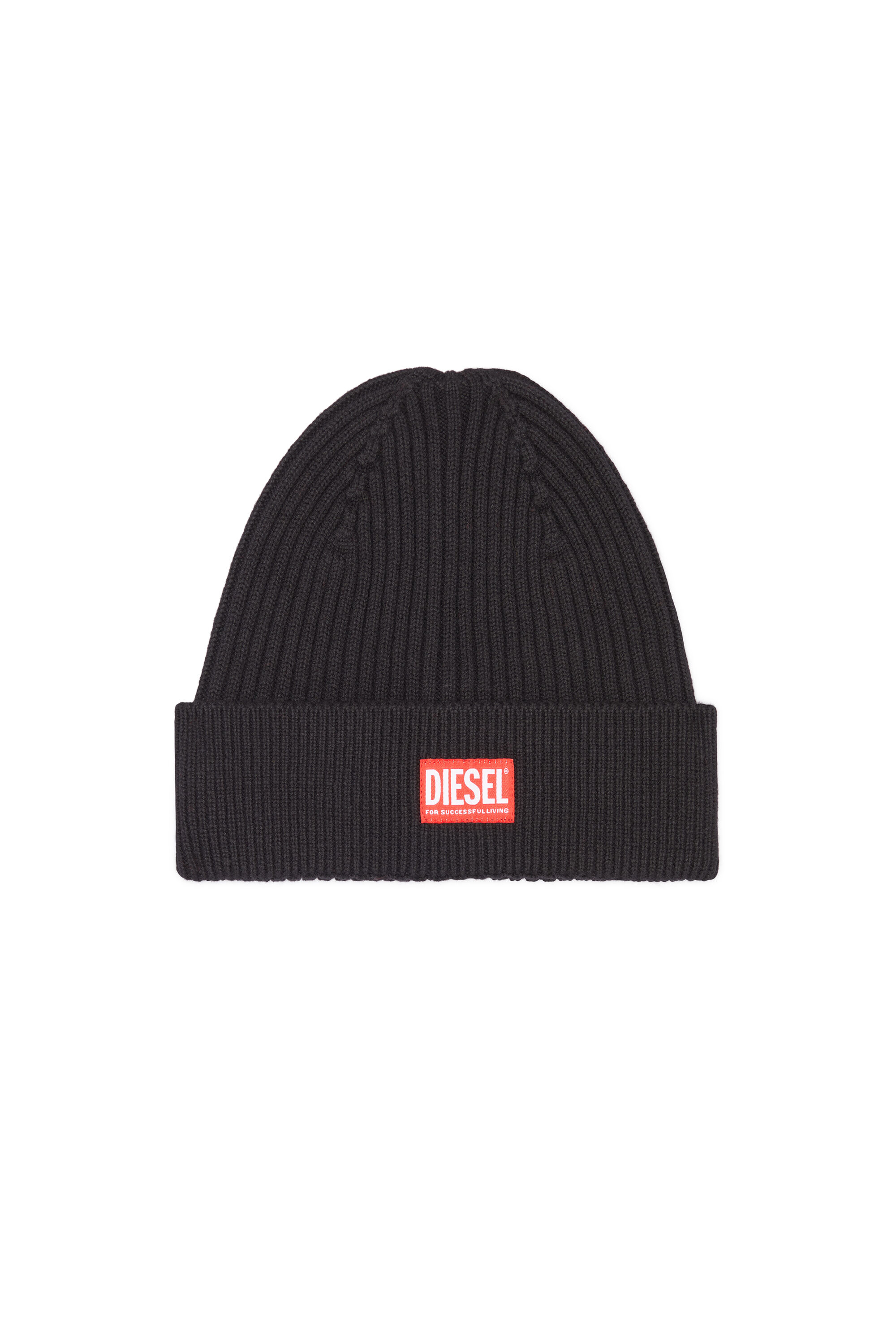 K-CODER-H 2X2 : Ribbed beanie with logo patch | Diesel