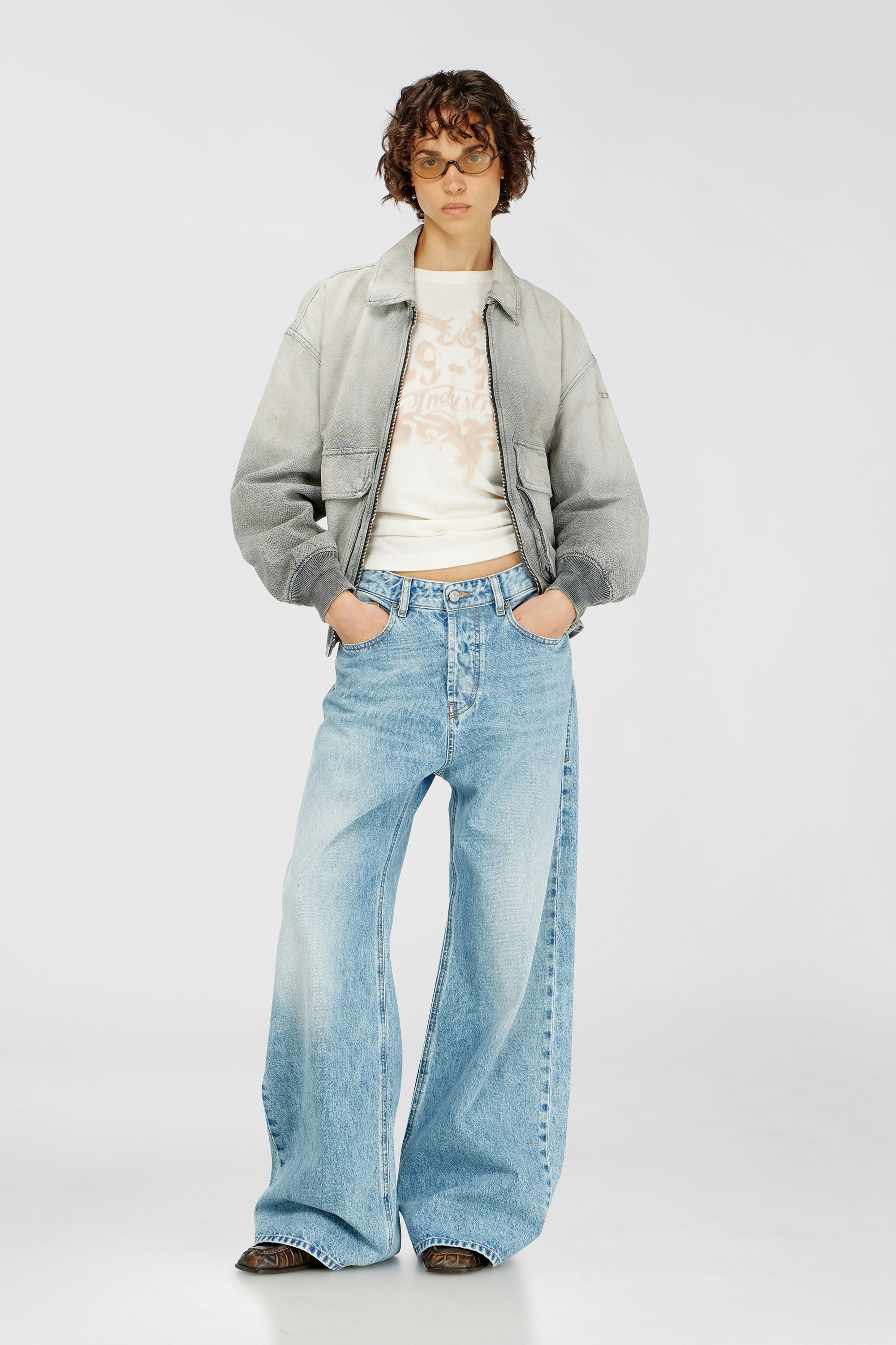 パンツ diesel Relaxed Jeans 1996 D-Sire 09i29 Women's Relaxed Jeans | Light blue | Diesel 1996 D-Sire