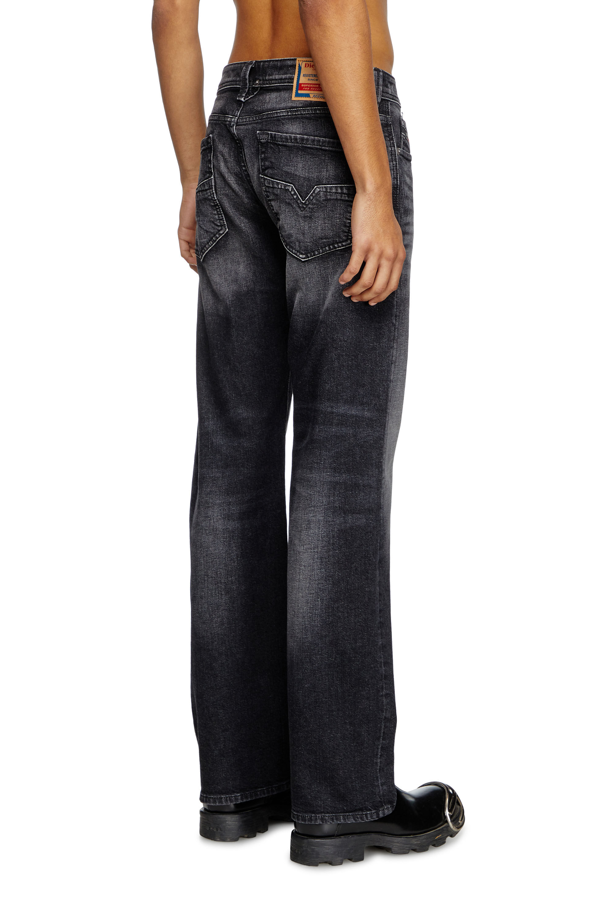 Men's Regular Jeans | Black/Dark grey | Diesel 1985 Larkee