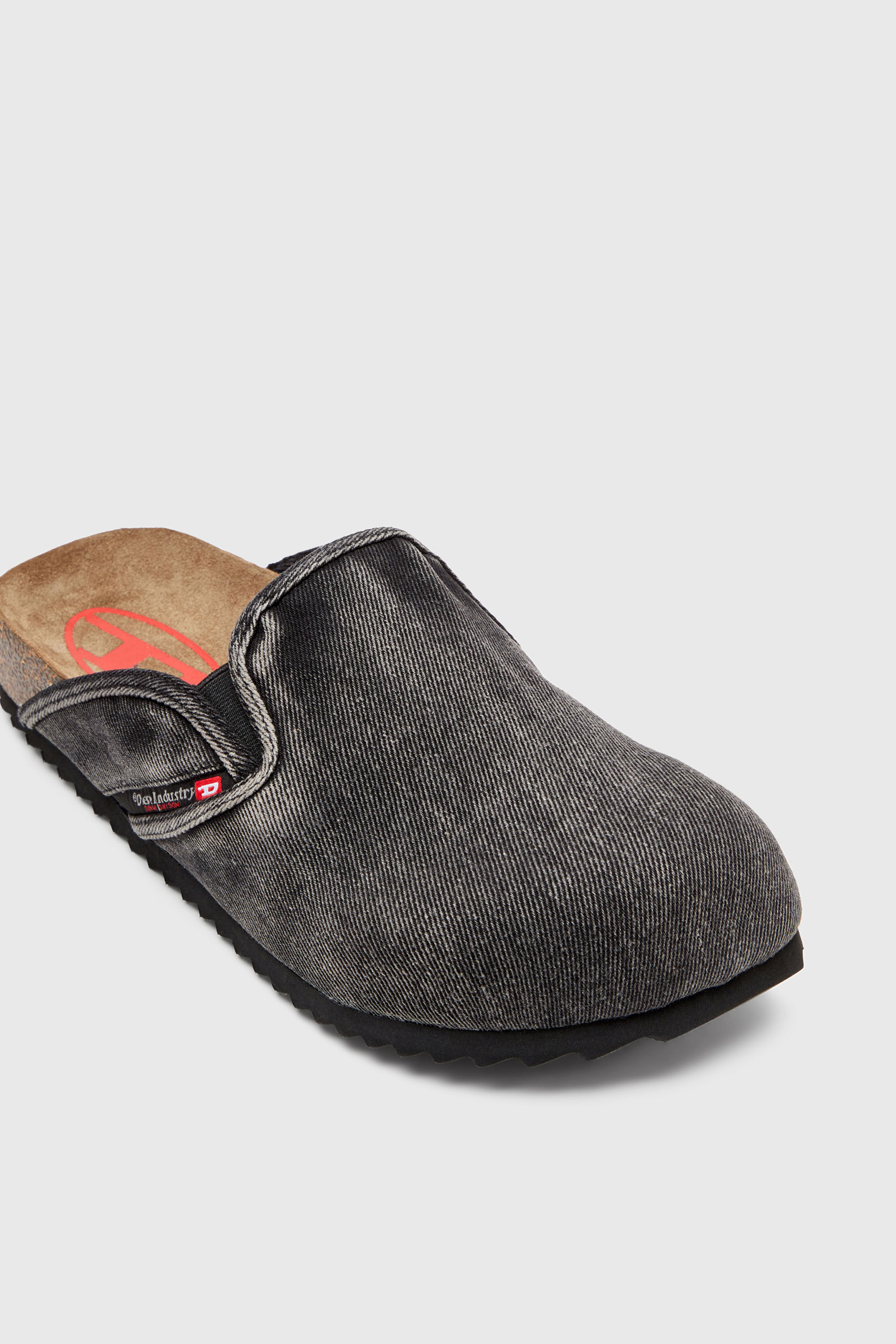 Men's D-Woodstock-Denim mules | Black | Diesel TR