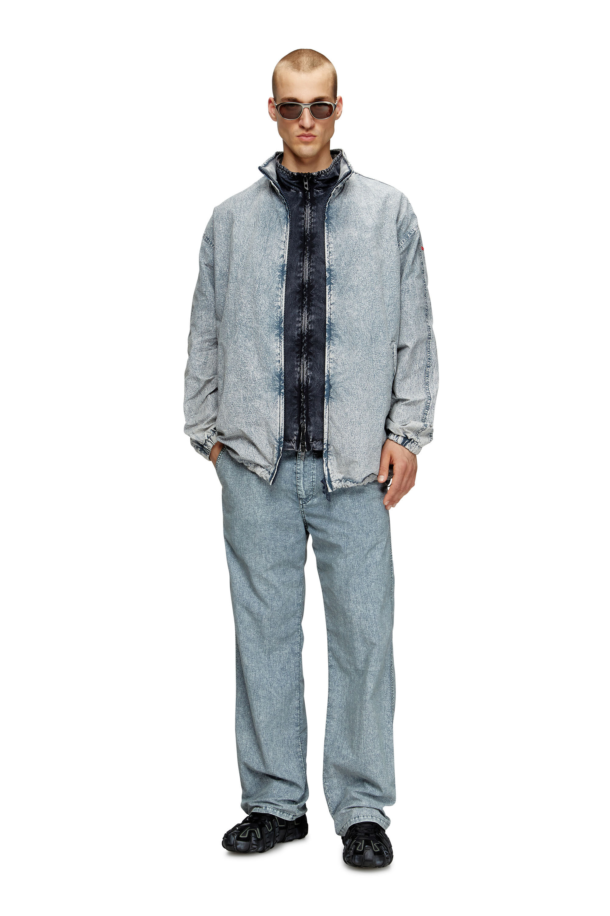 Men's Jacket in recycled nylon taslan | Blue | Diesel