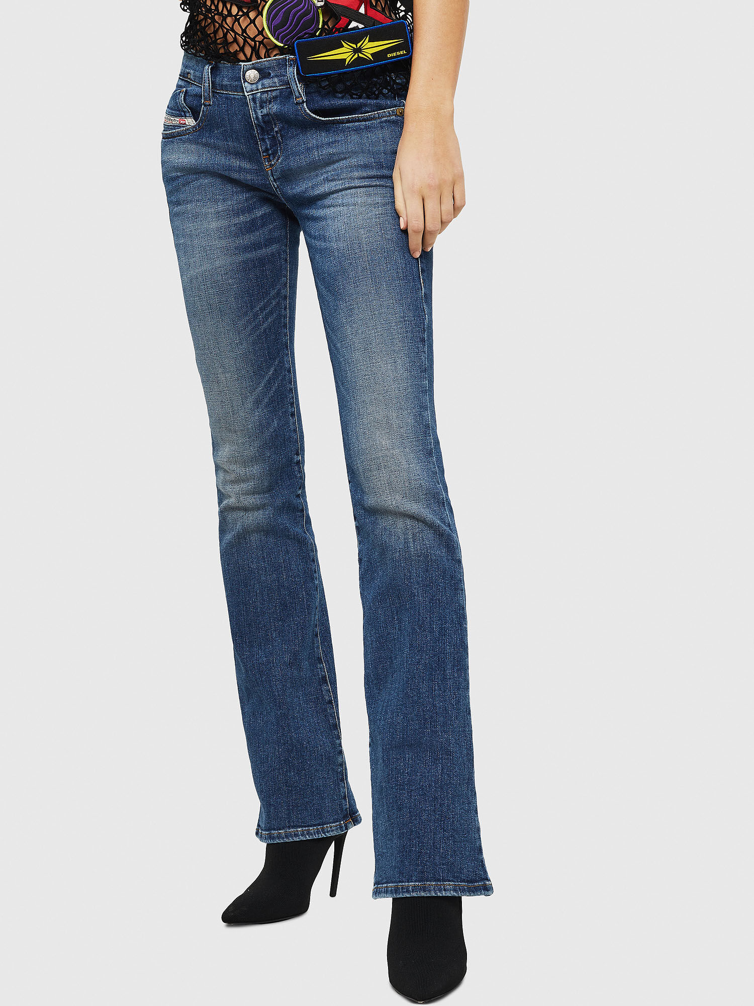 jeans bootcut damen low waist