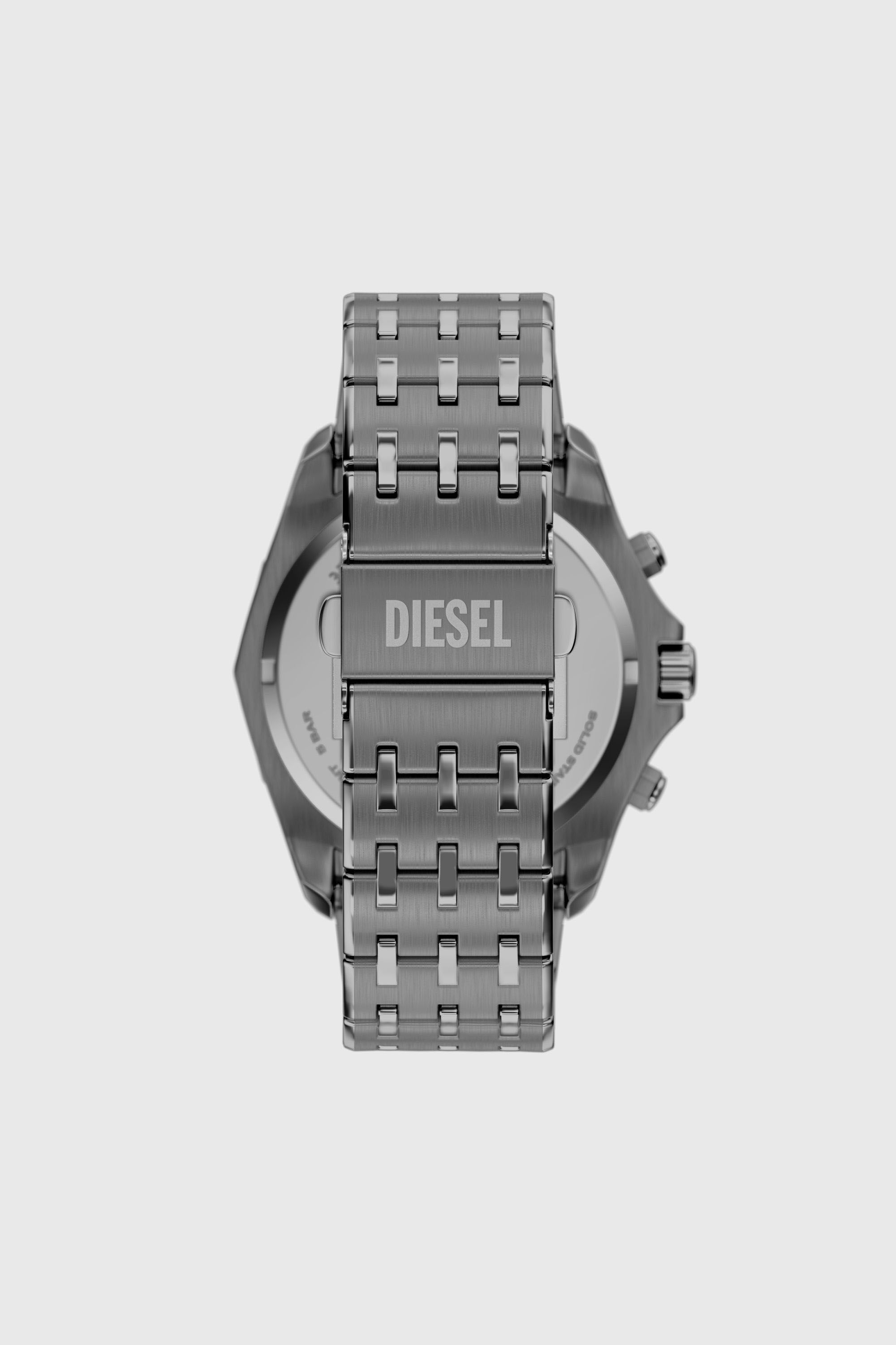 Men's Spiked stainless steel watch | Grey | Diesel TR