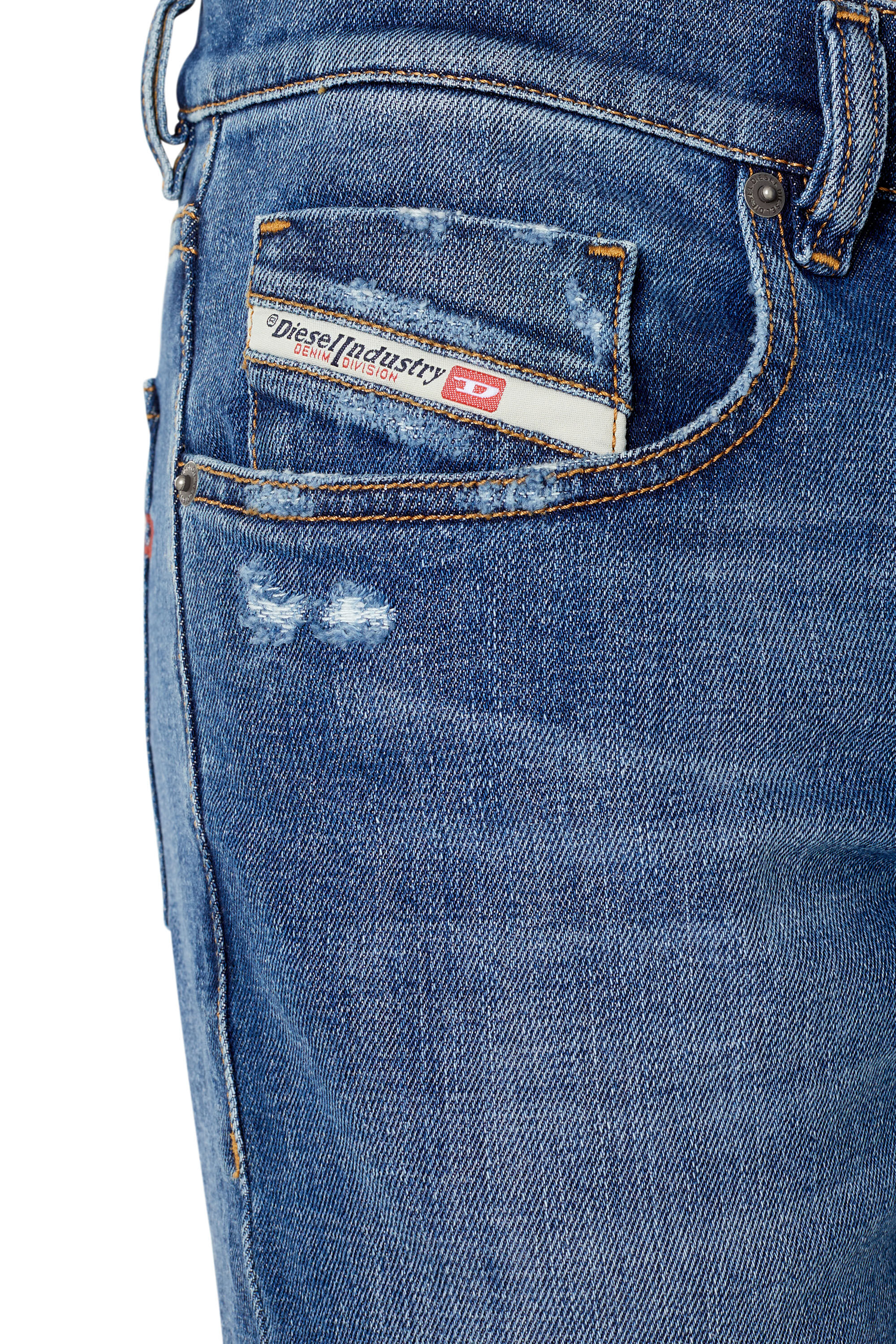 Diesel - 2019 D-STRUKT 09E44 Slim Jeans, Medium blue - Image 6