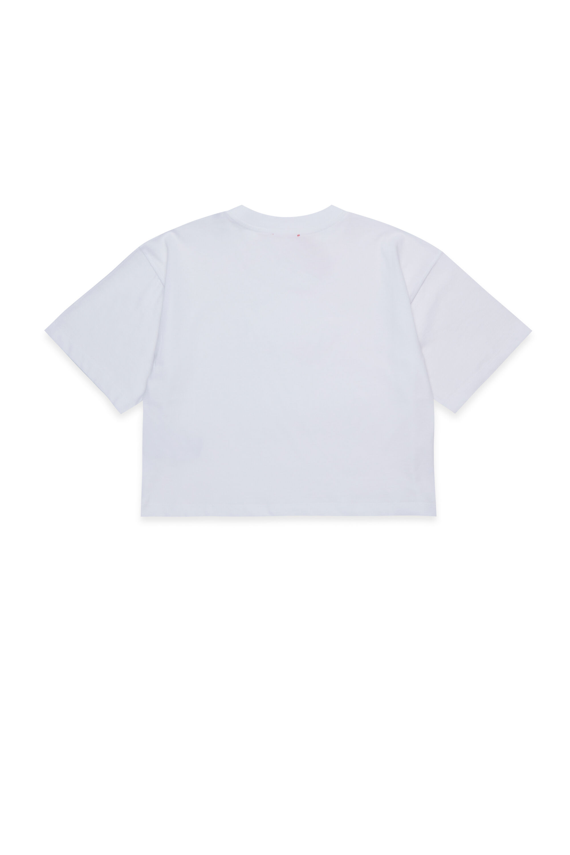 Diesel - TIXAN, Woman's Cotton T-shirt with central logo in White - 2