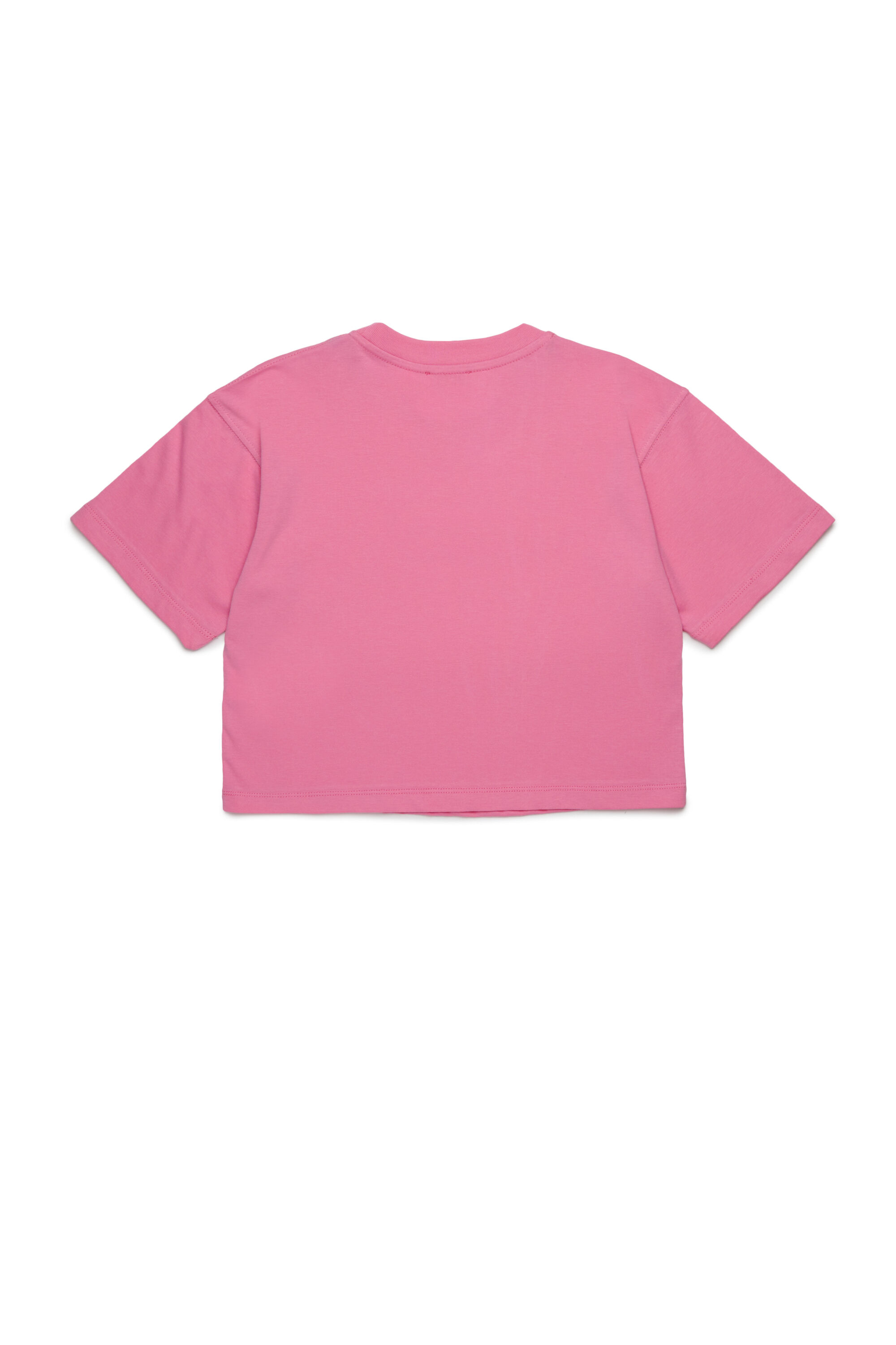 Diesel - TIXAN, Woman's Cotton T-shirt with central logo in Pink - 2