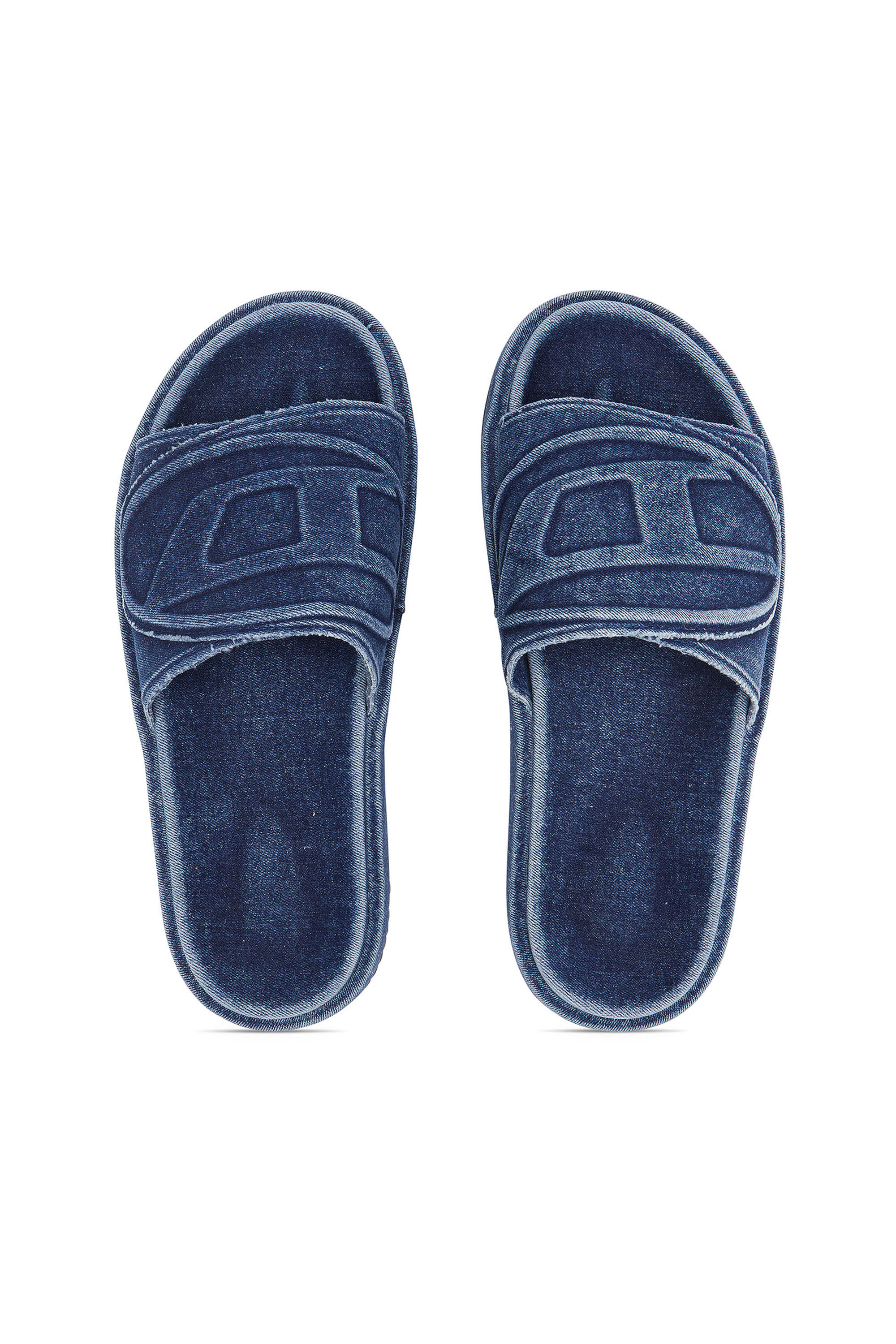 Denim slides sale