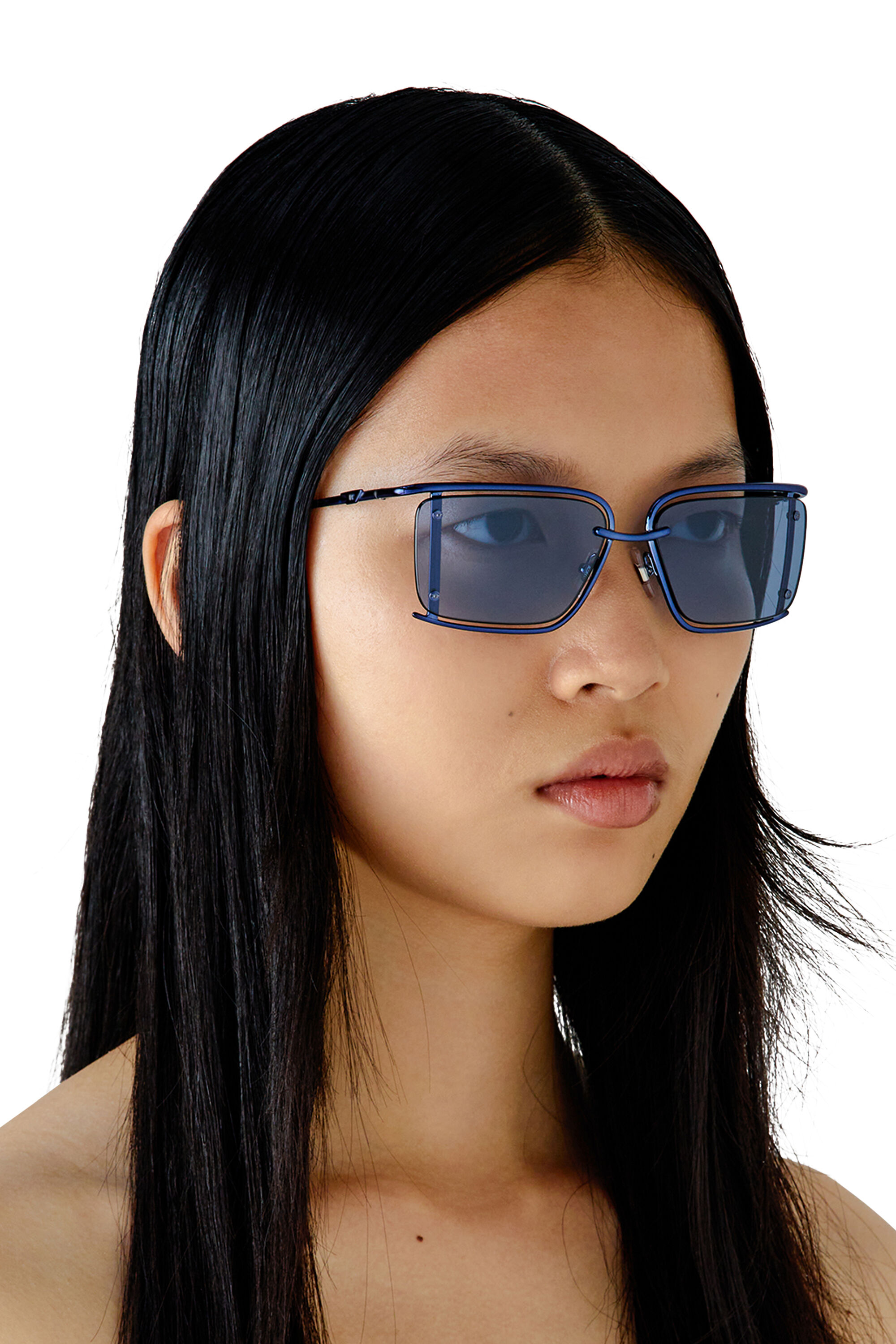 Blue rectangle sunglasses new arrivals