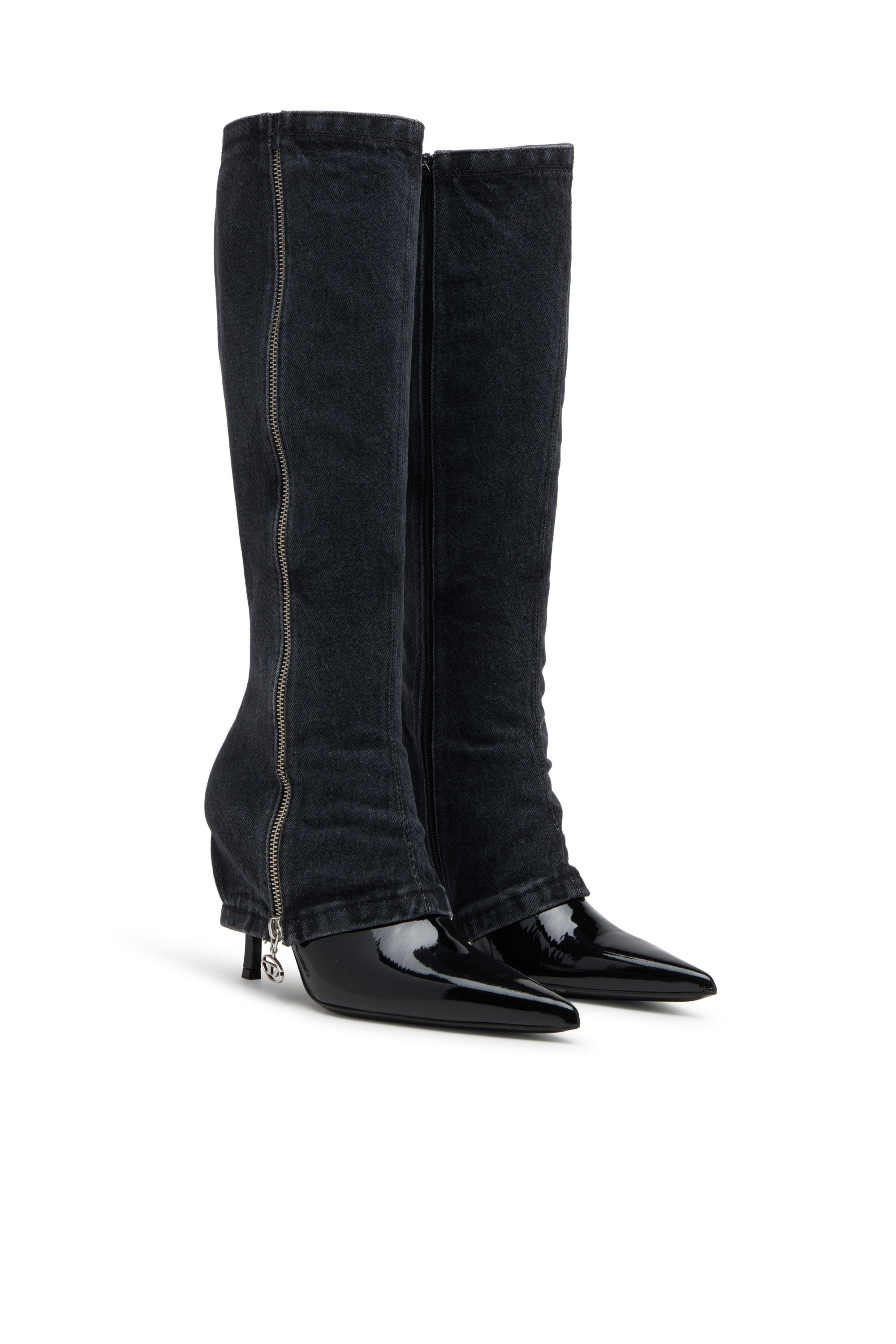 靴 DIESEL D-WOODSTOCK Men's D-Woodstock-Denim mules | Blue | Diesel