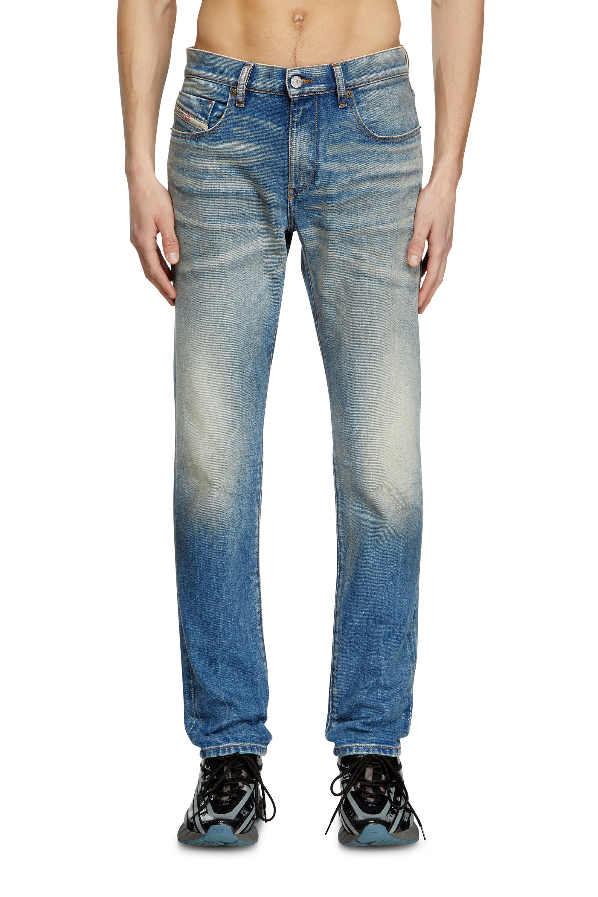 Diesel - Man's Slim Jeans 2019 D-Strukt 09L30, Medium blue - 3