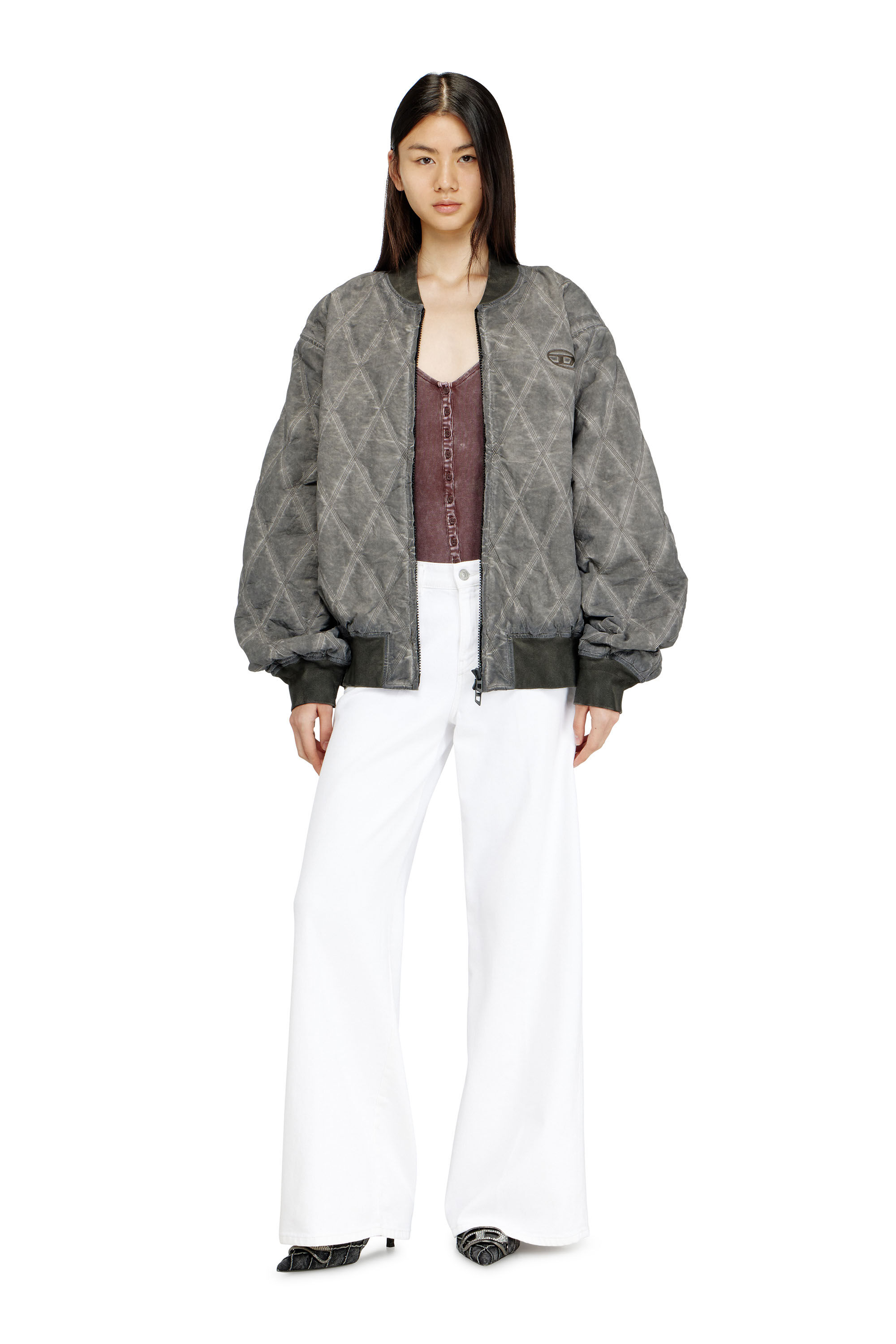 Diesel - Woman's Flare Jeans 1978 D-Akemi 09N92, White - 1