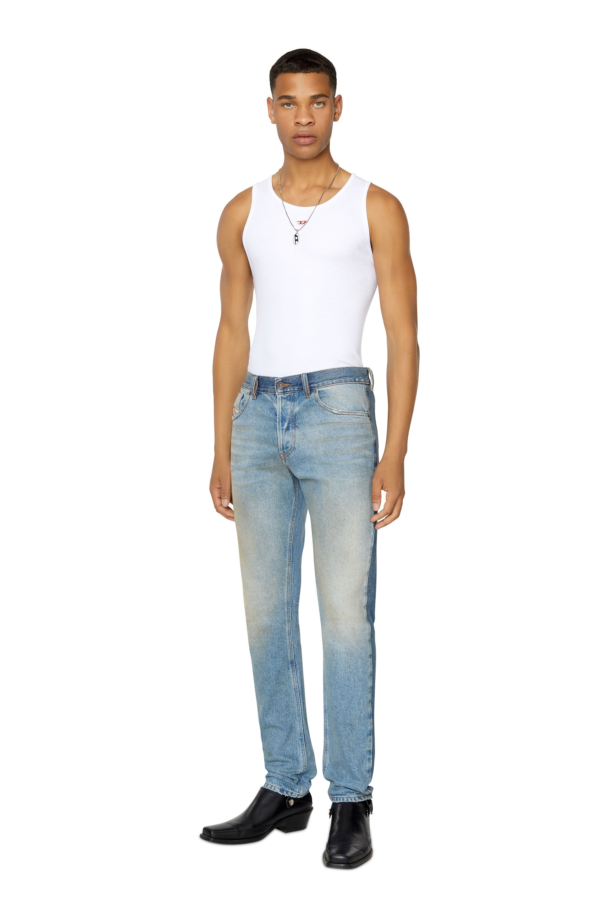 Diesel - 1995 D-Sark 09E21 Straight Jeans, Light Blue - Image 1