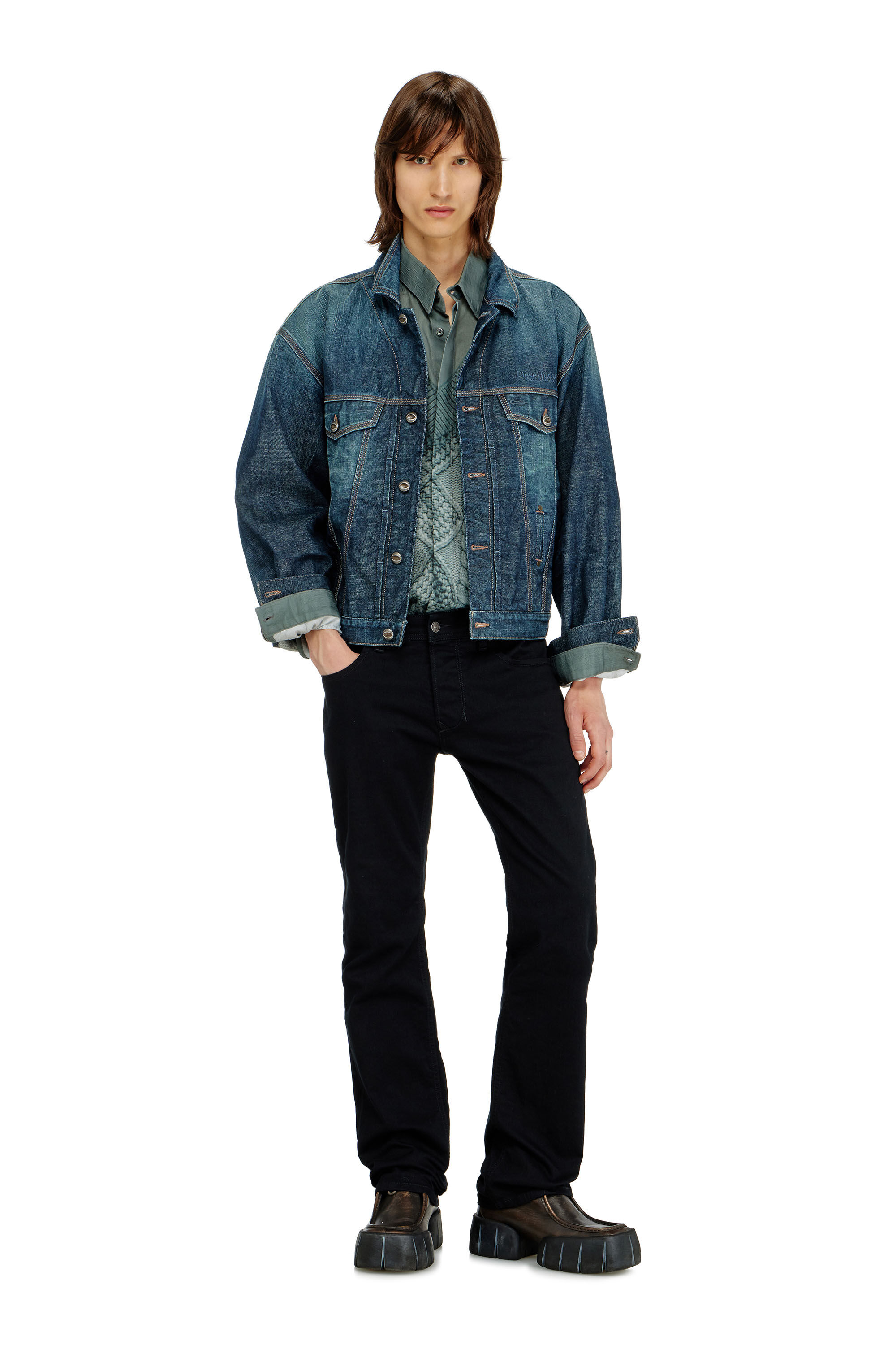 DIESELロンティ DIESEL（ディーゼル） 長袖Tシャツ カットソー メンズ ロゴプリント