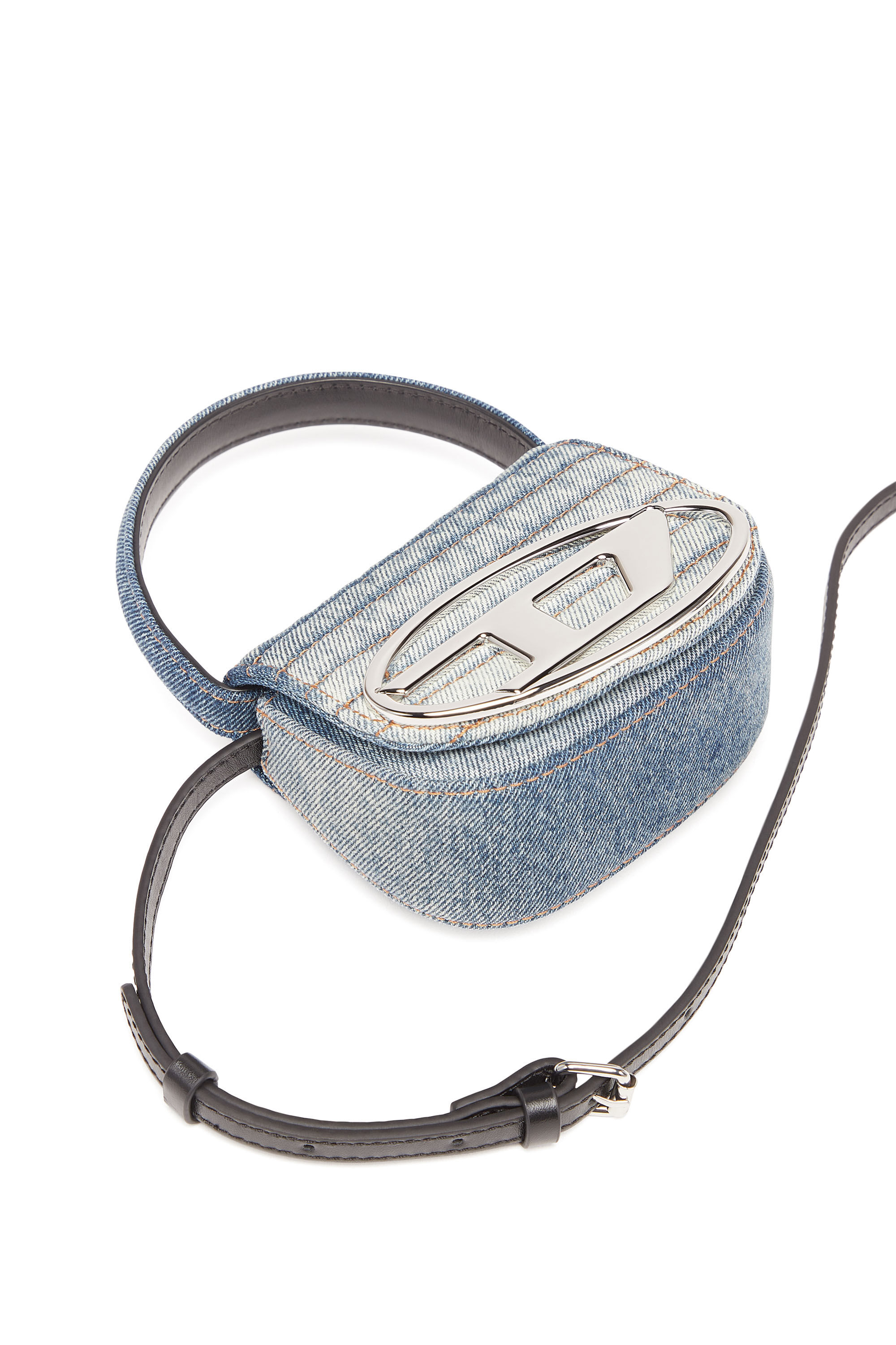 Women's 1DR XS - Iconic mini bag in solarised denim | 1DR XS Diesel