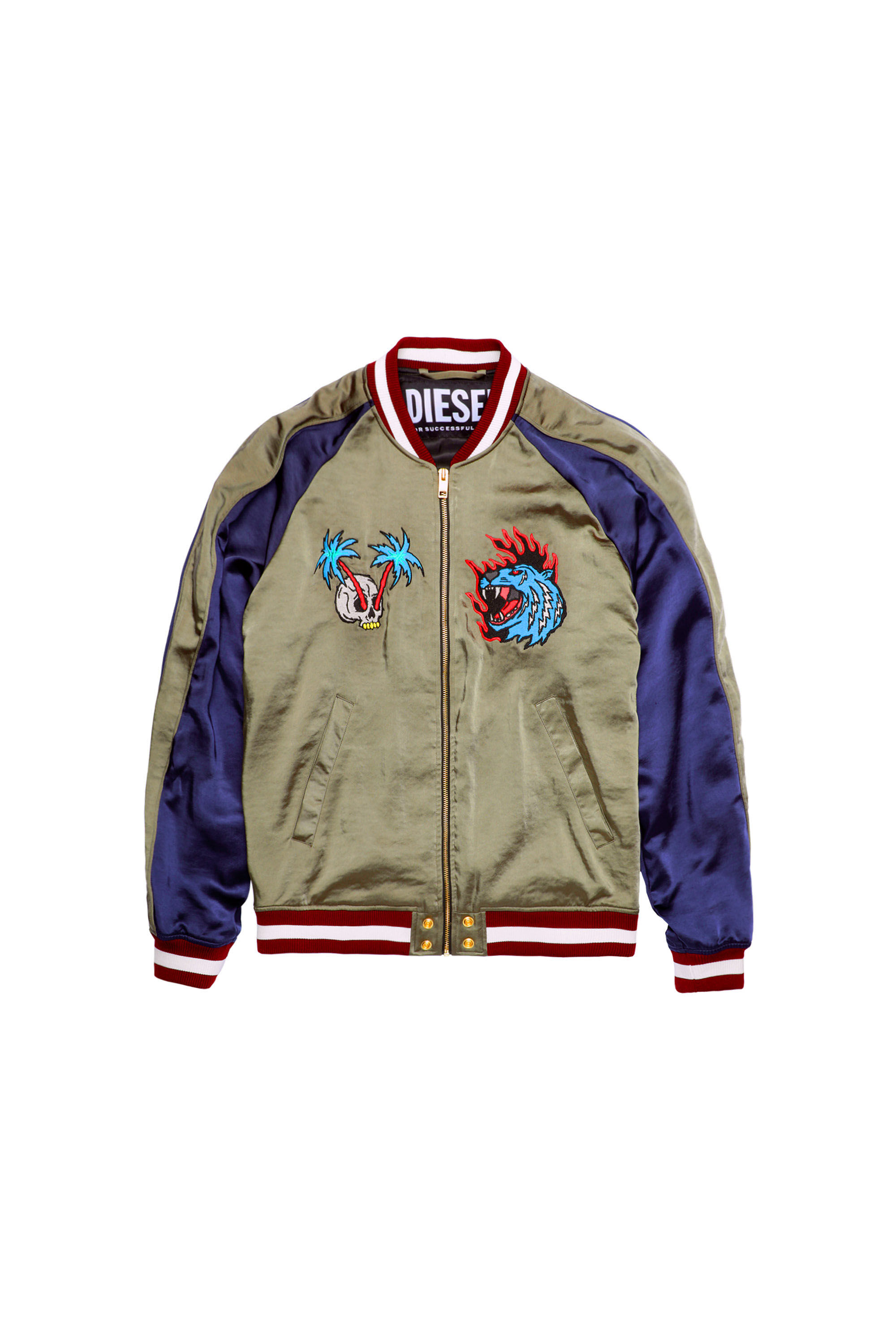 diesel satin bomber jacket