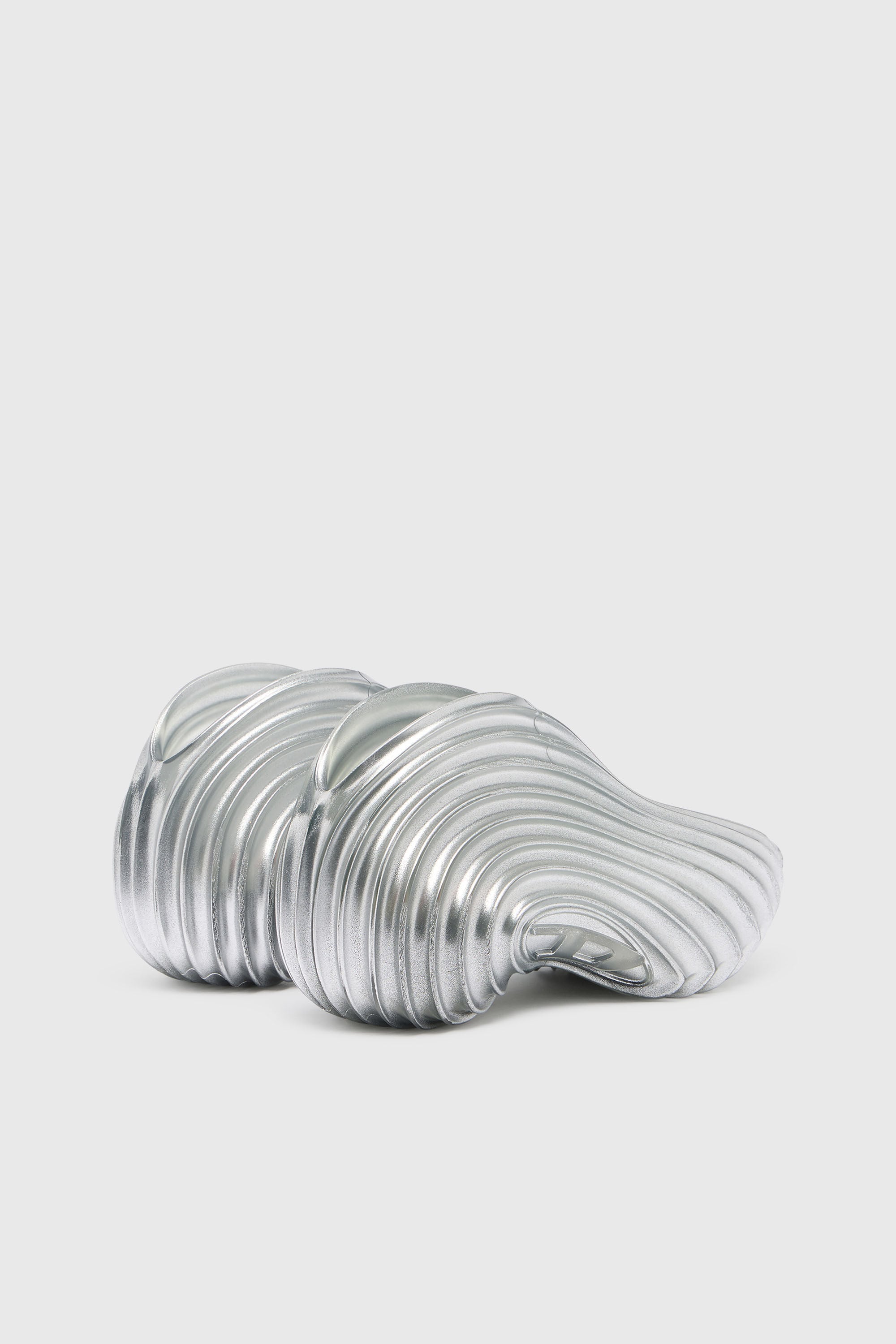 Diesel - MELISSA QUANTUM SNEAKERS X, Unisex's Slip-on sneaker in Melflex&reg; in Silver - 3
